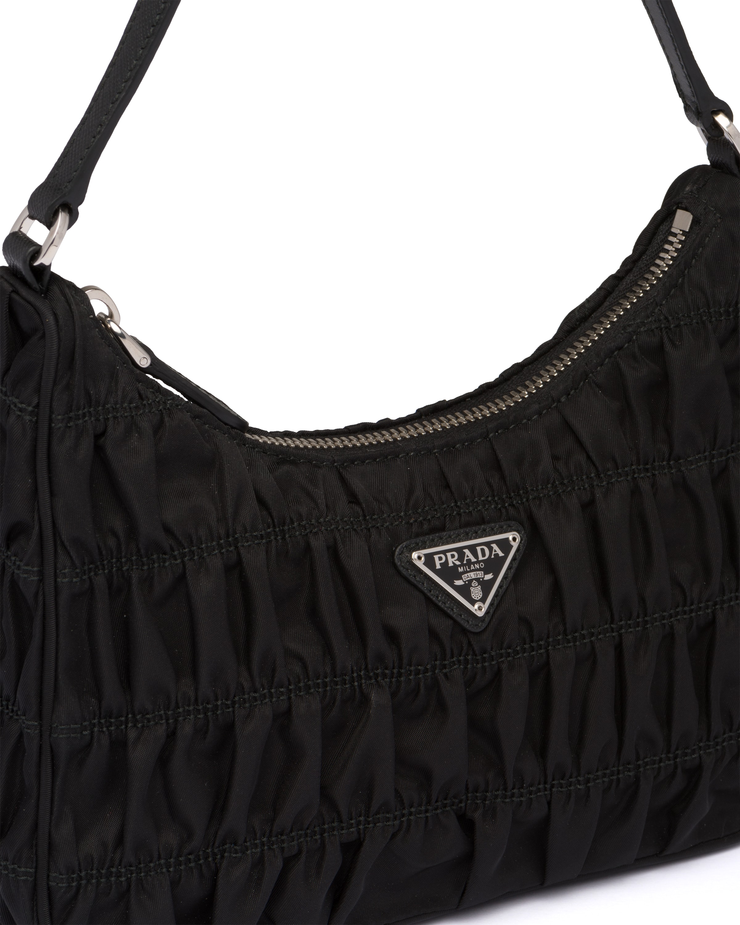 Black Nylon and Saffiano leather mini bag Prada