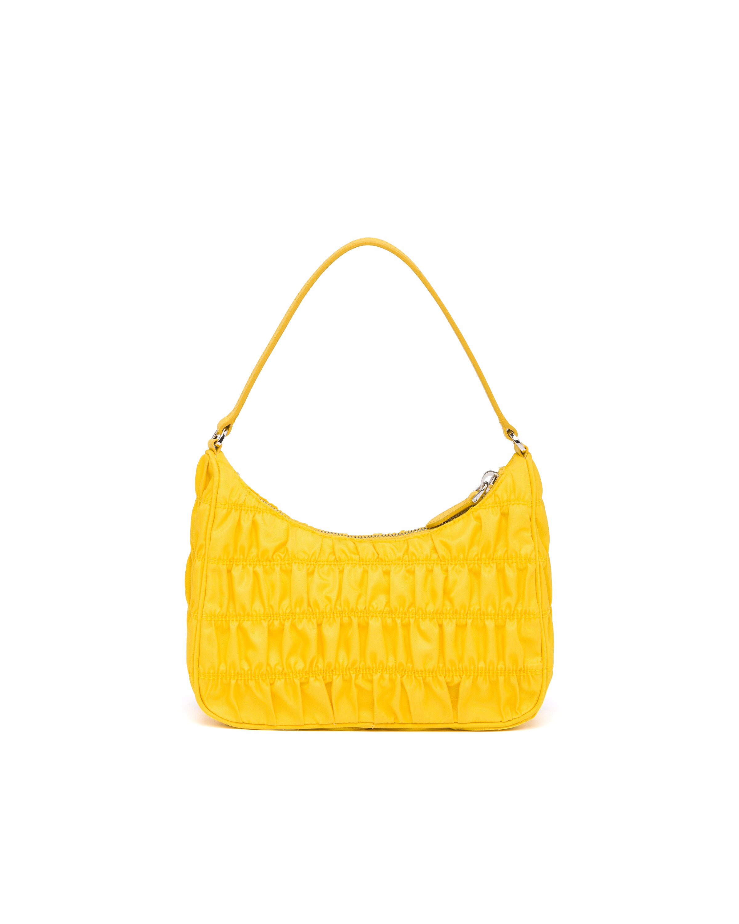 Yellow Nylon and Saffiano leather mini bag Prada