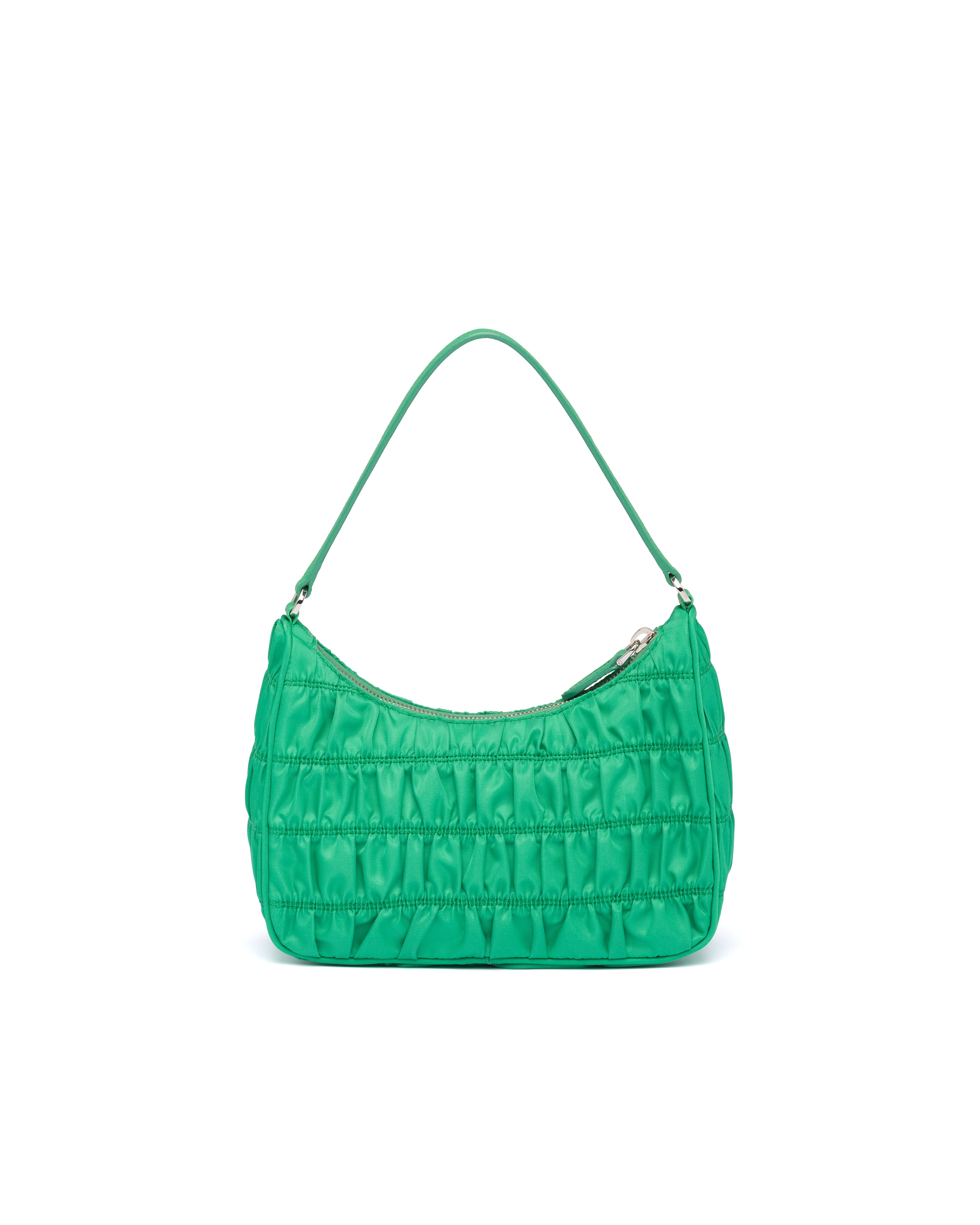 Mint Green Nylon and Saffiano leather mini bag Prada