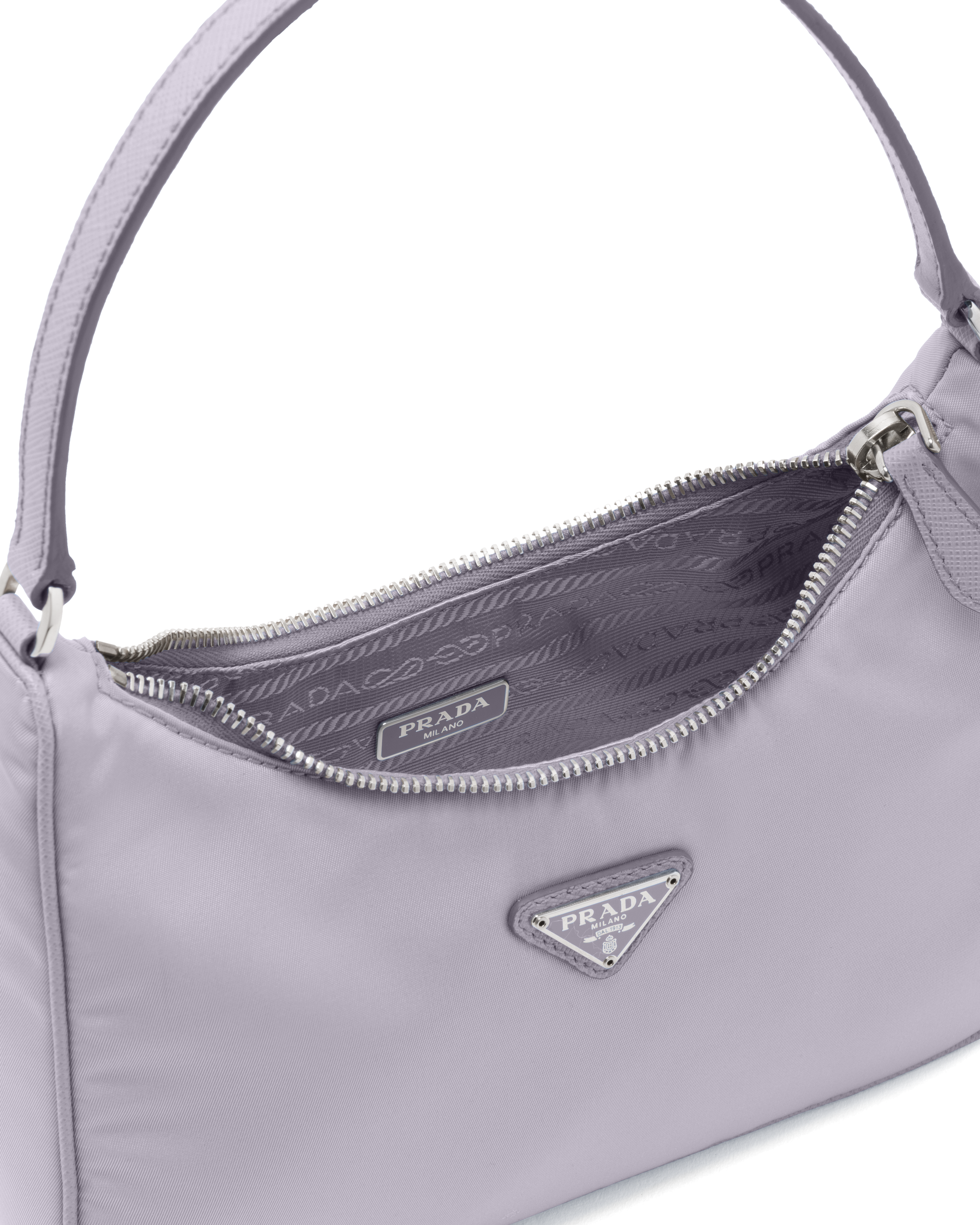 Wisteria Prada Re edition 2005 Re nylon And Saffiano Mini Bag PRADA