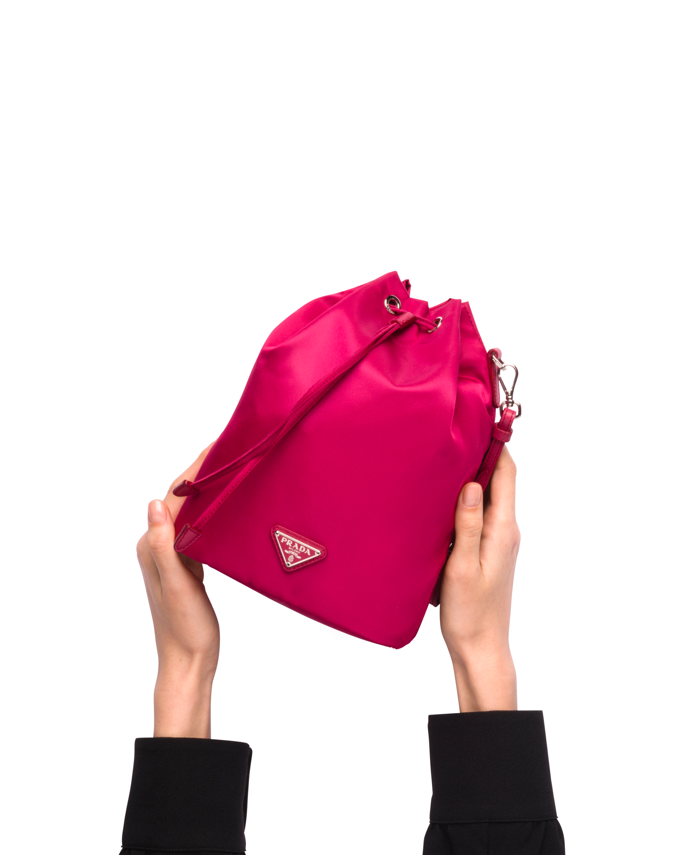 prada vela drawstring bag