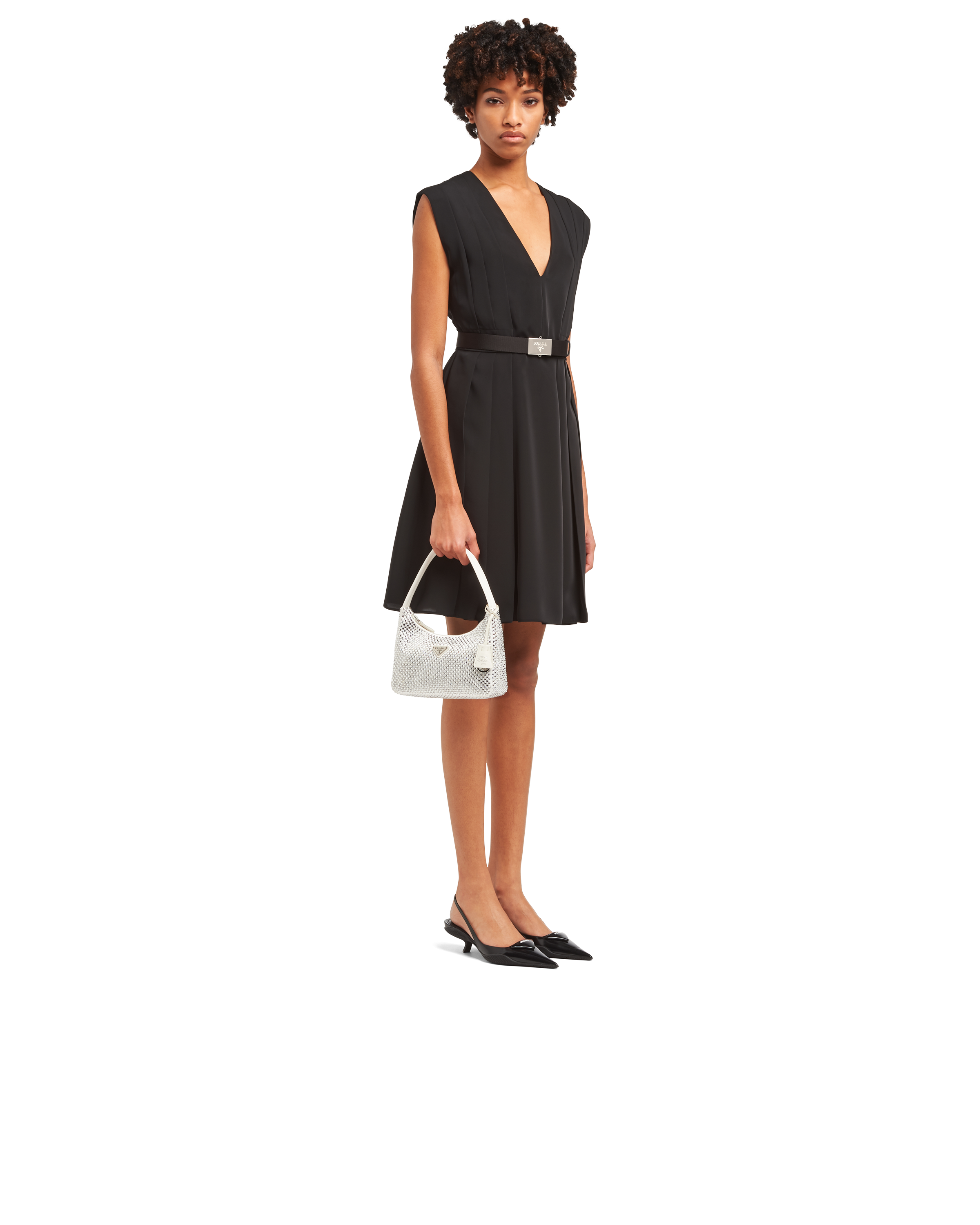 prada mini bag white