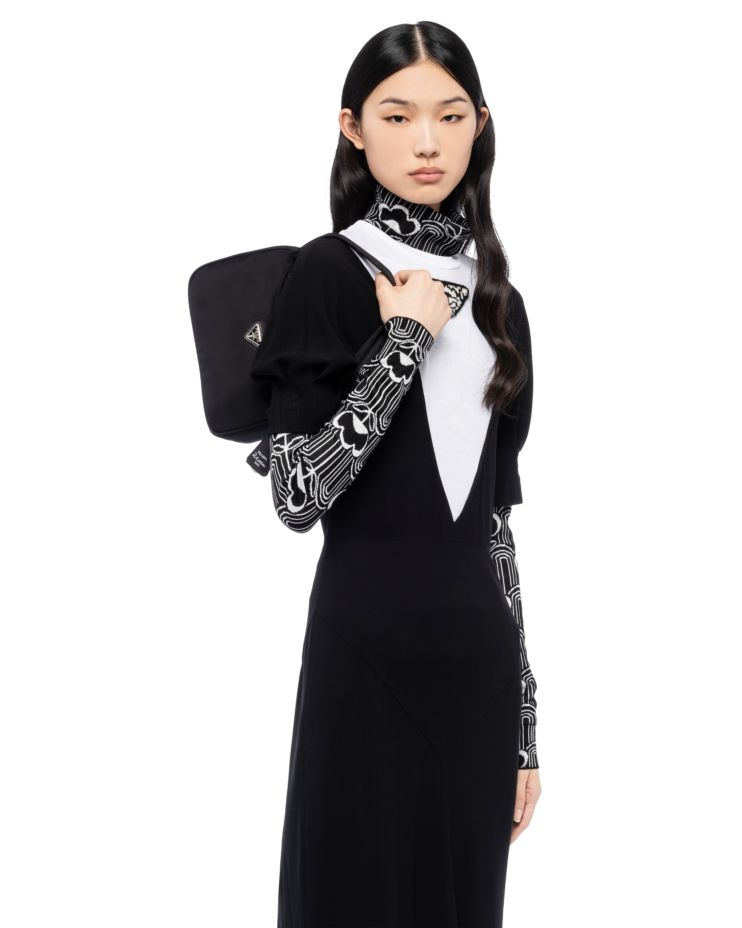 Black Re-Edition 2000 Nylon Mini Bag