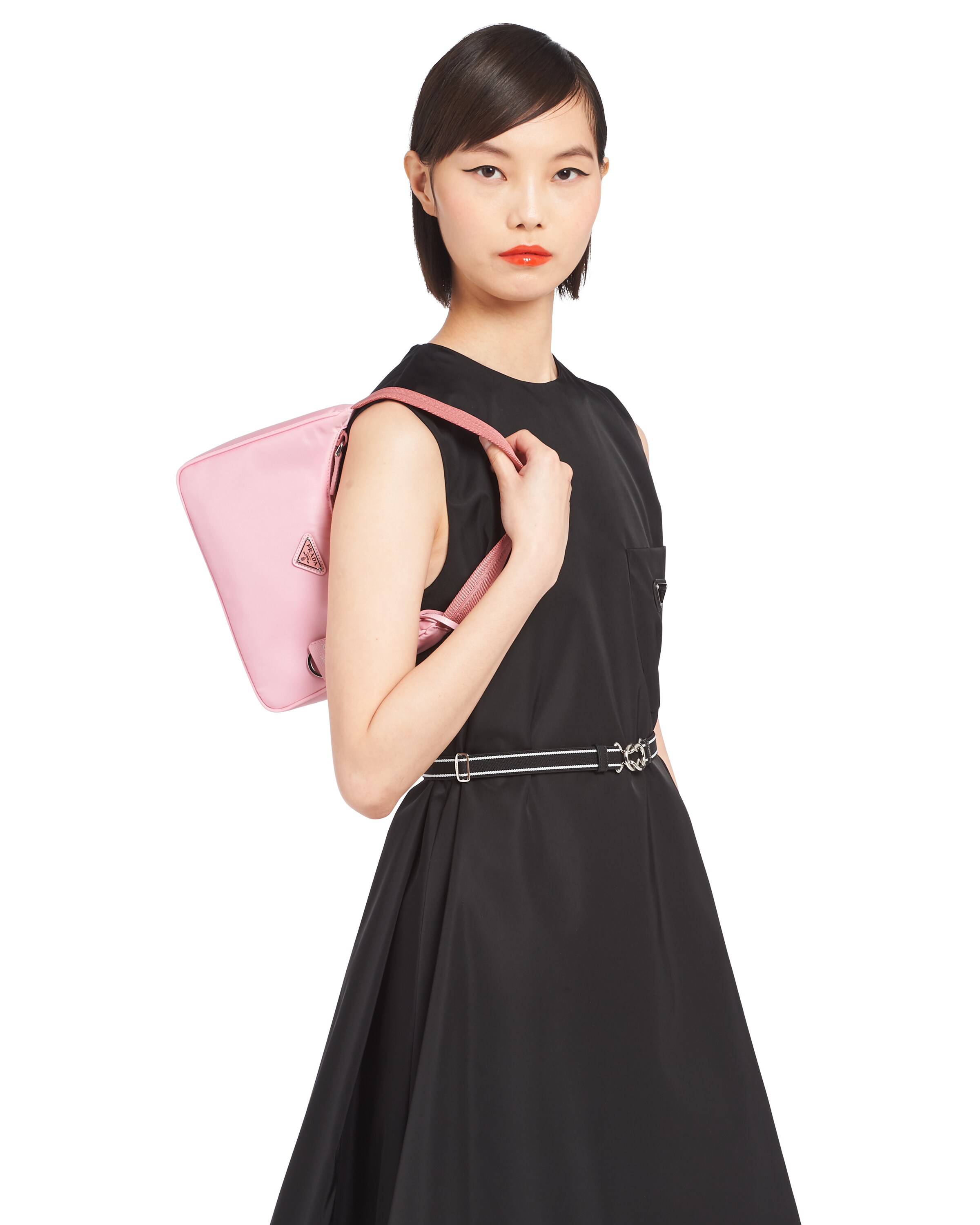 Pink ReEdition 2000 Nylon Mini Bag Prada