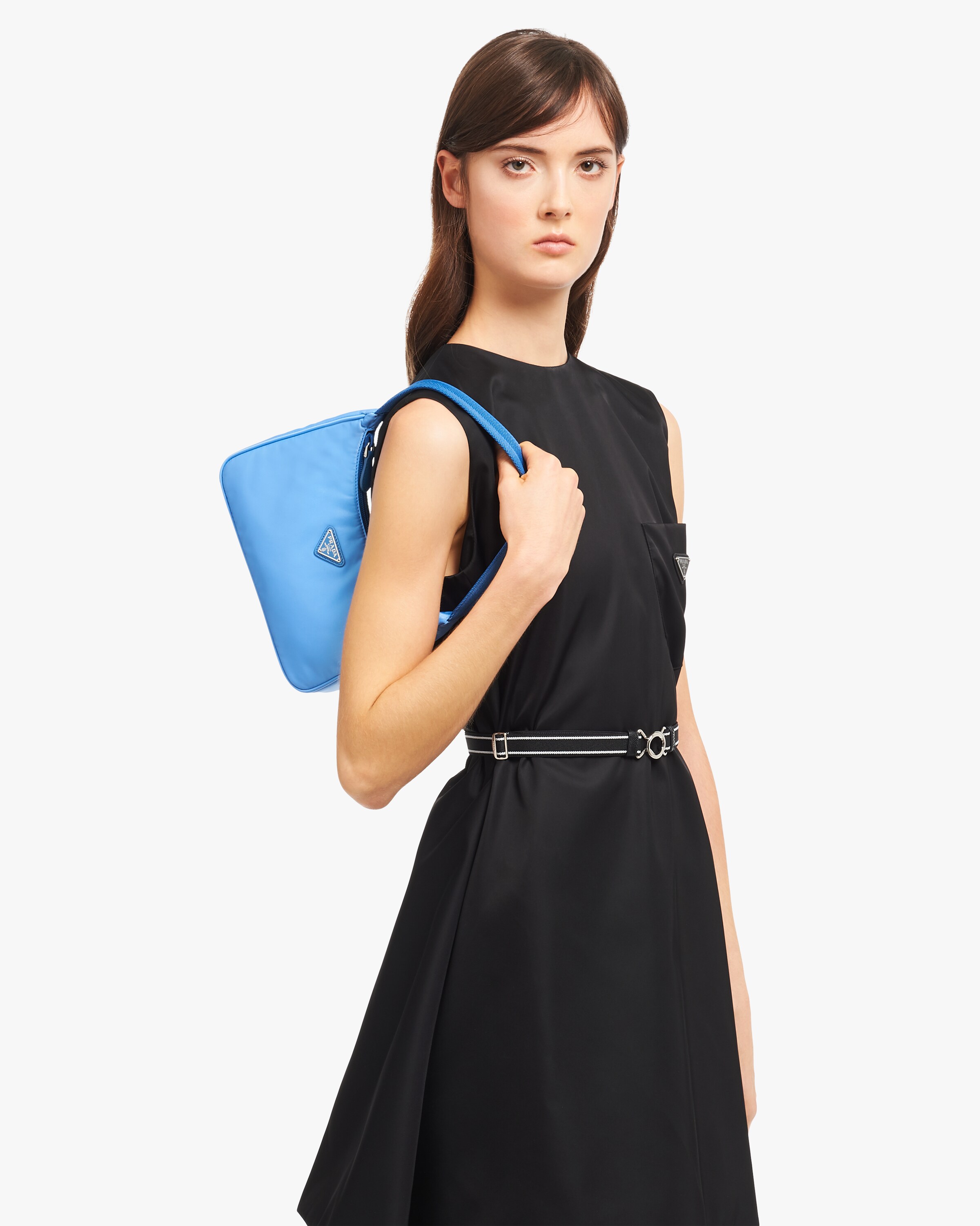 Periwinkle Blue ReEdition 2000 Nylon Mini Bag Prada