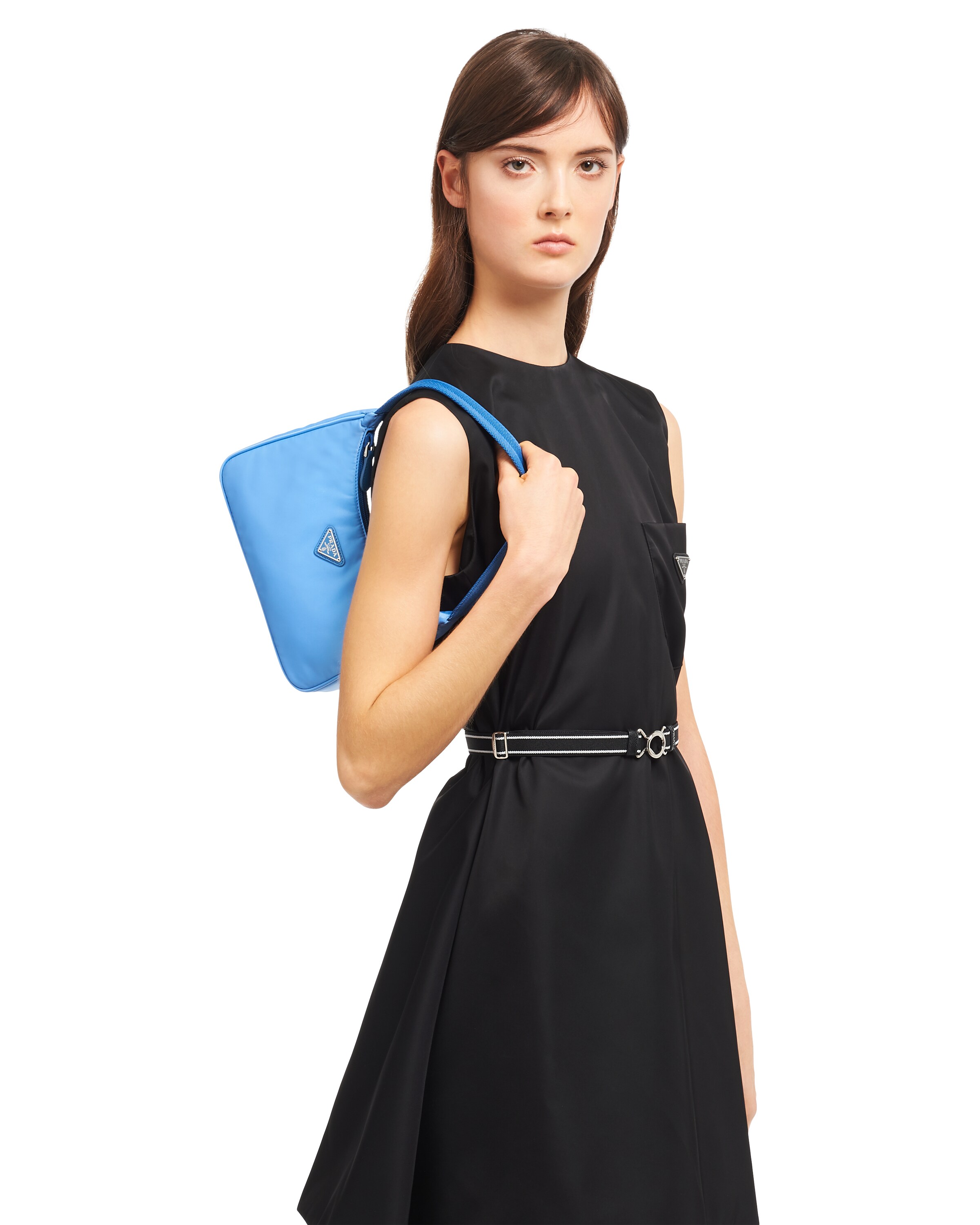 Periwinkle Blue ReEdition 2000 Nylon Mini Bag Prada