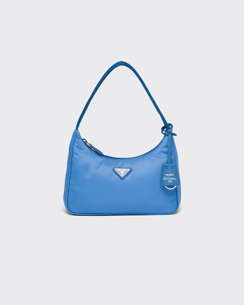 Periwinkle Blue Re-Edition 2000 Nylon Mini Bag | Prada