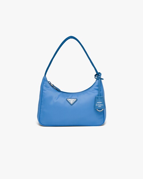 blue nylon bag
