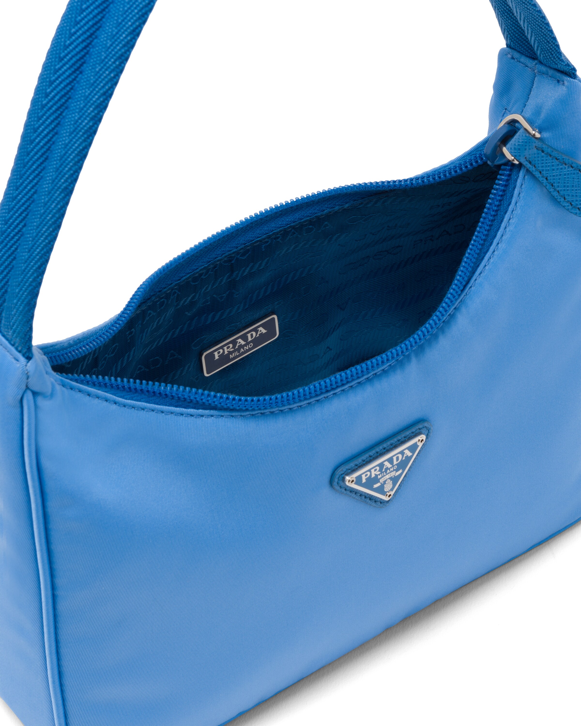 Periwinkle Blue ReEdition 2000 Nylon Mini Bag Prada
