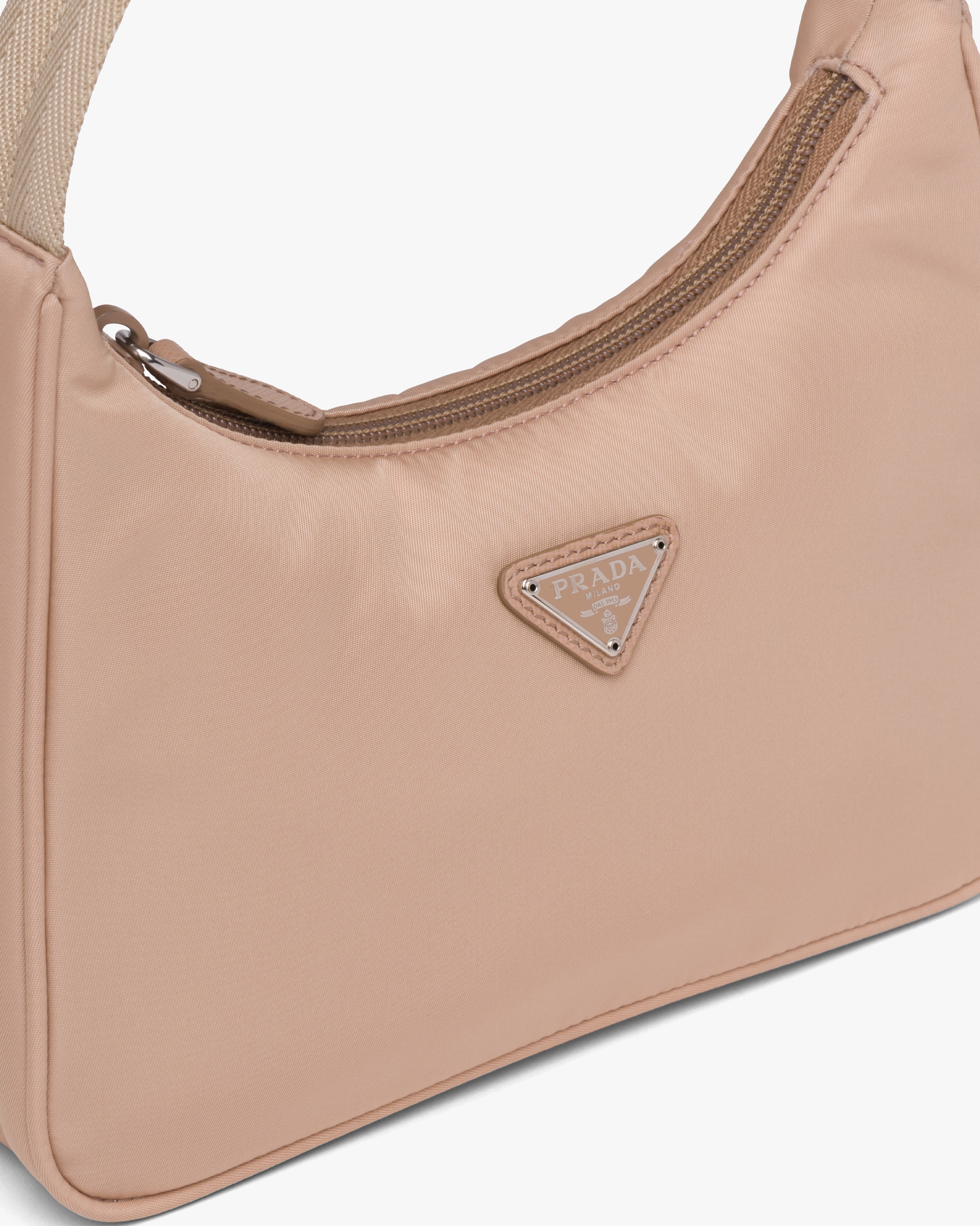 Cameo Beige ReEdition 2000 Nylon Mini Bag Prada