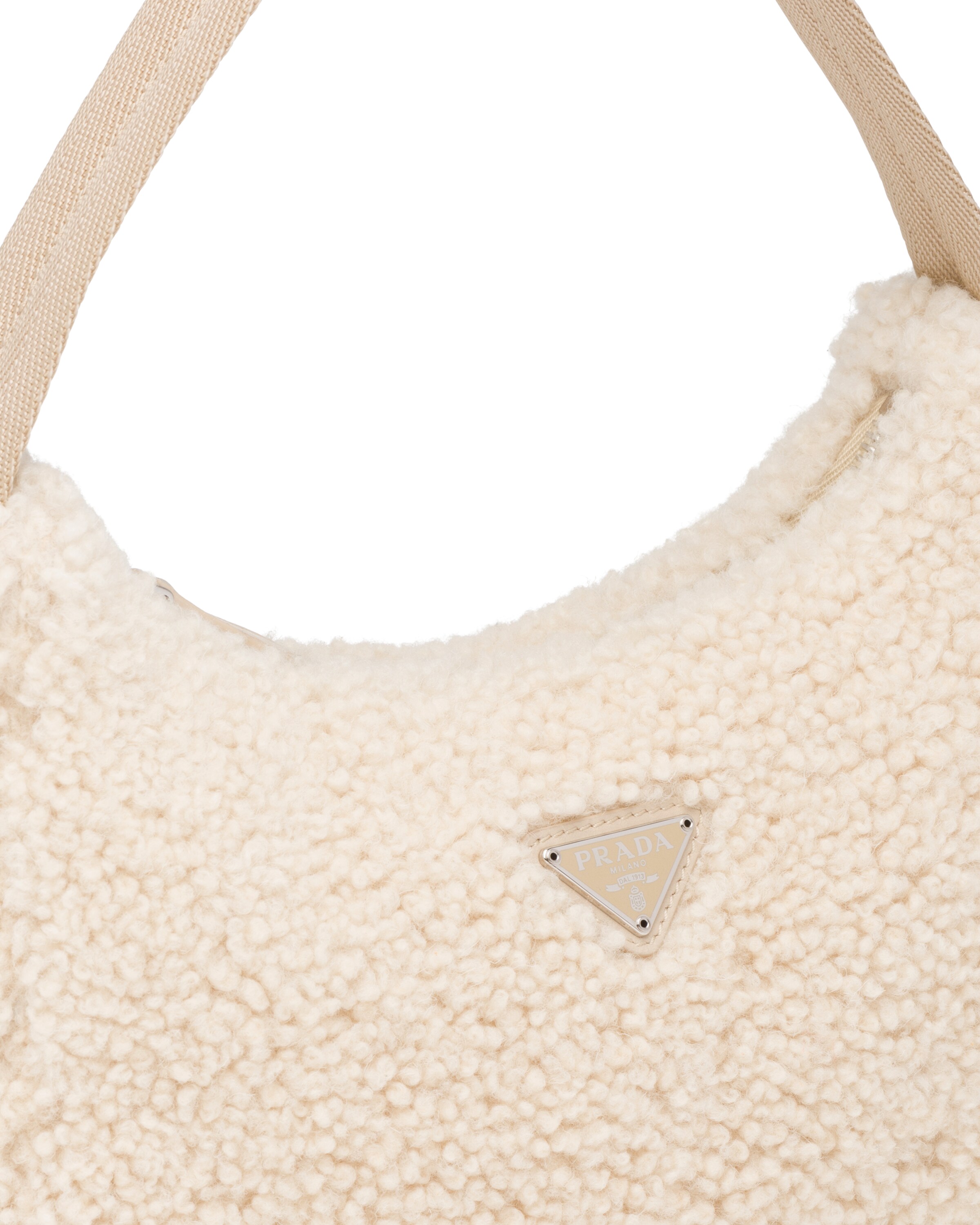 shearling mini bag prada