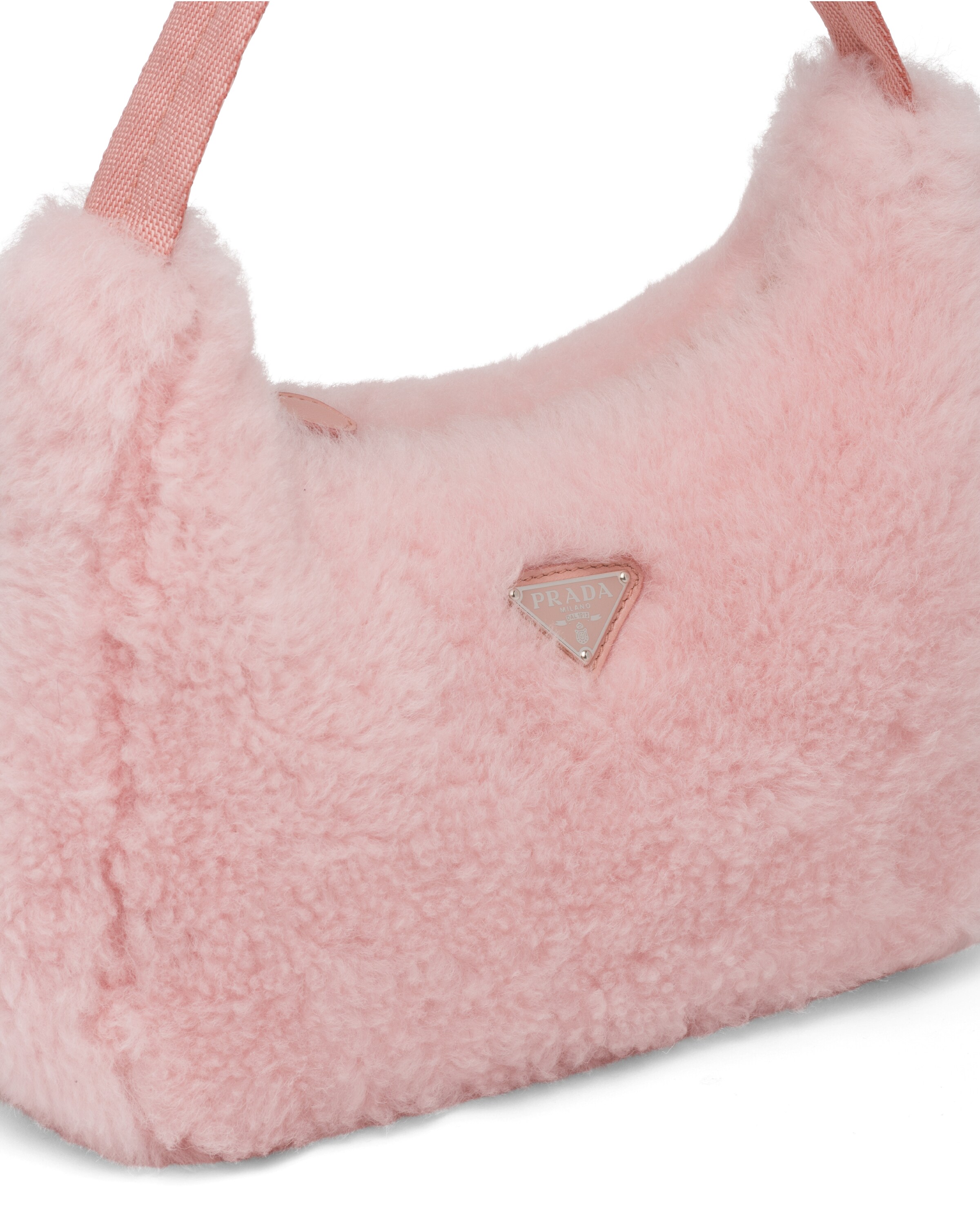 shearling mini bag prada