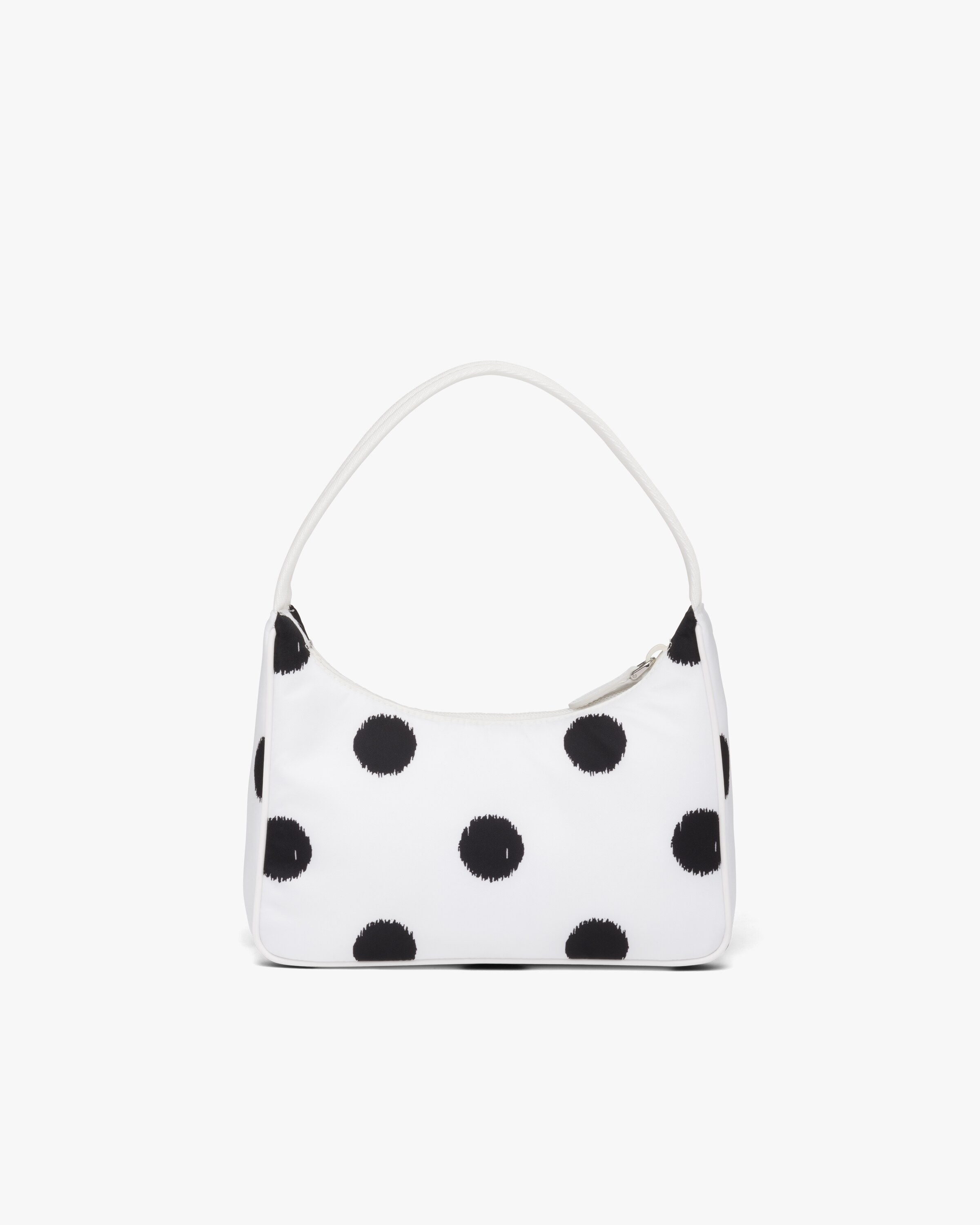 White Printed ReNylon ReEdition 2000 minibag Prada