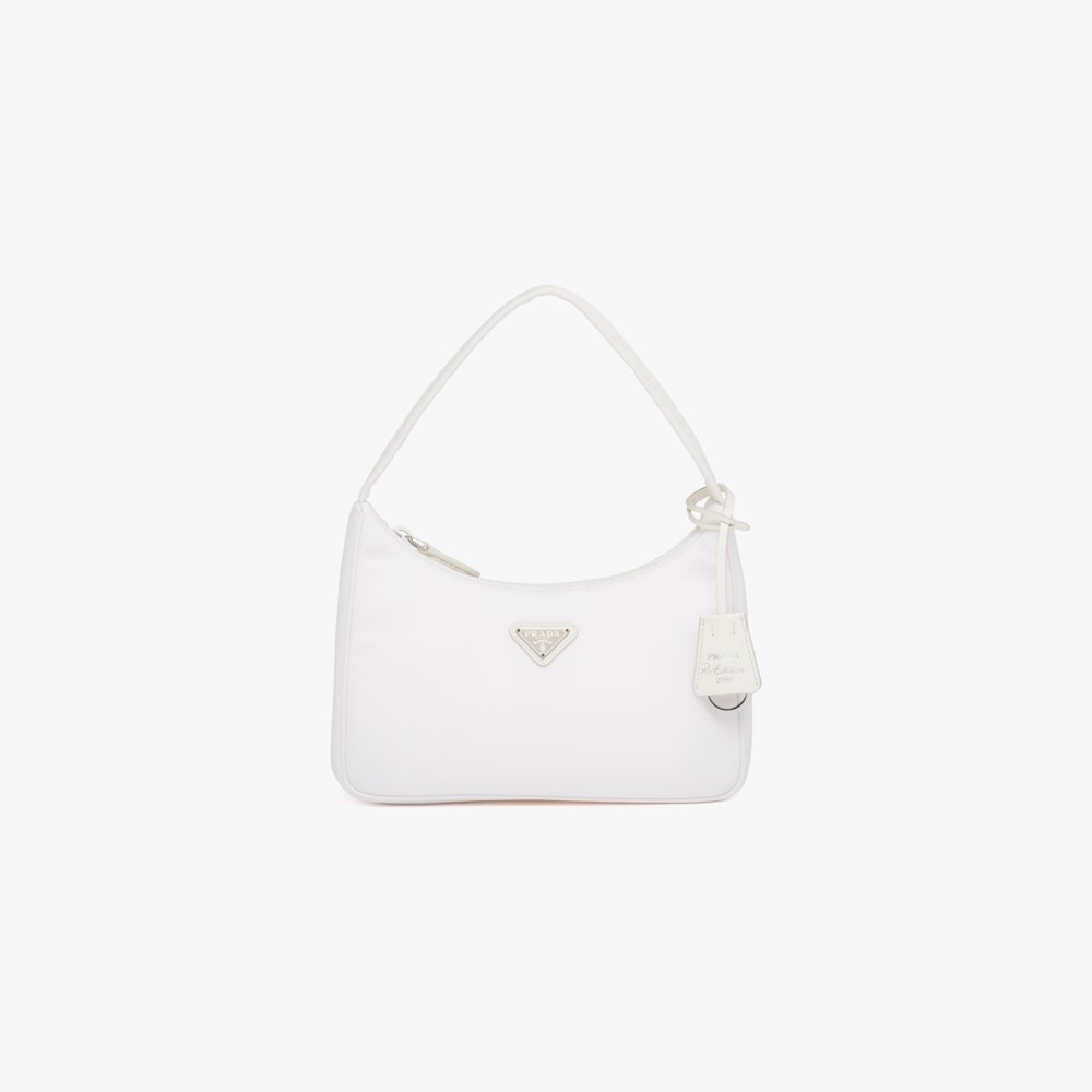 White ReNylon ReEdition 2000 minibag Prada