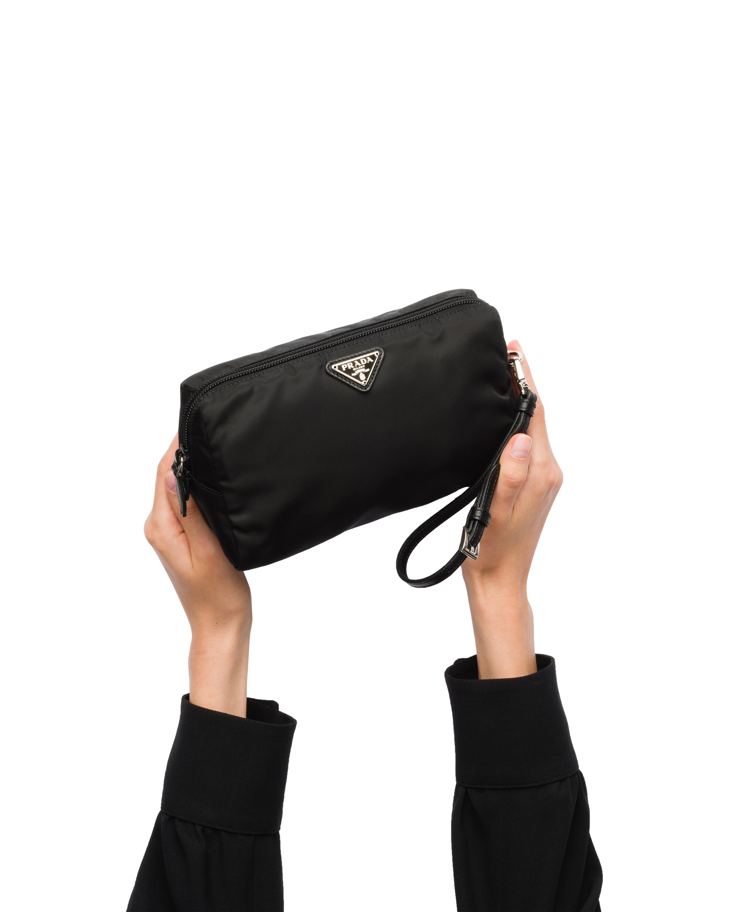 Black Nylon Pouch Prada