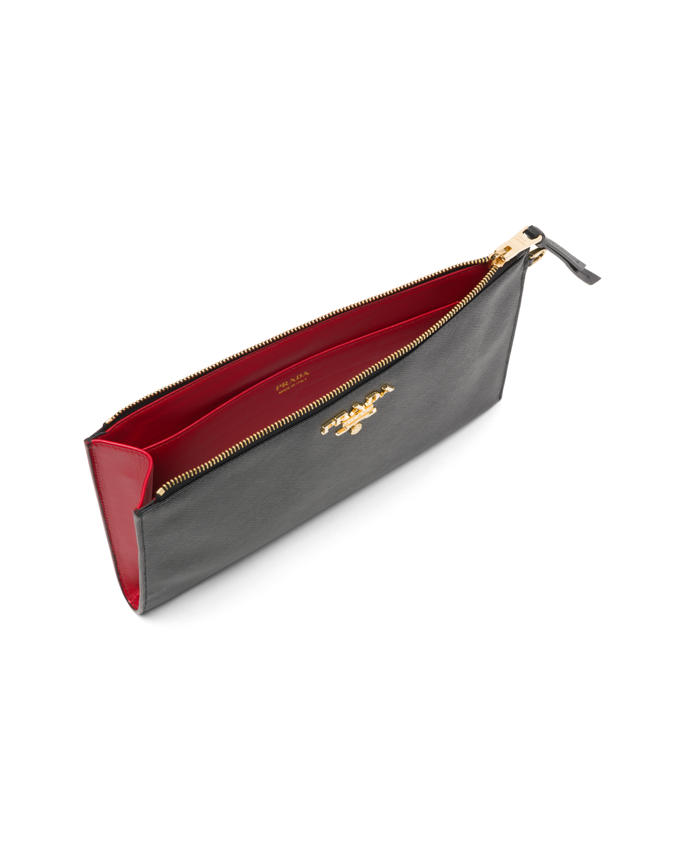 prada leather pouch