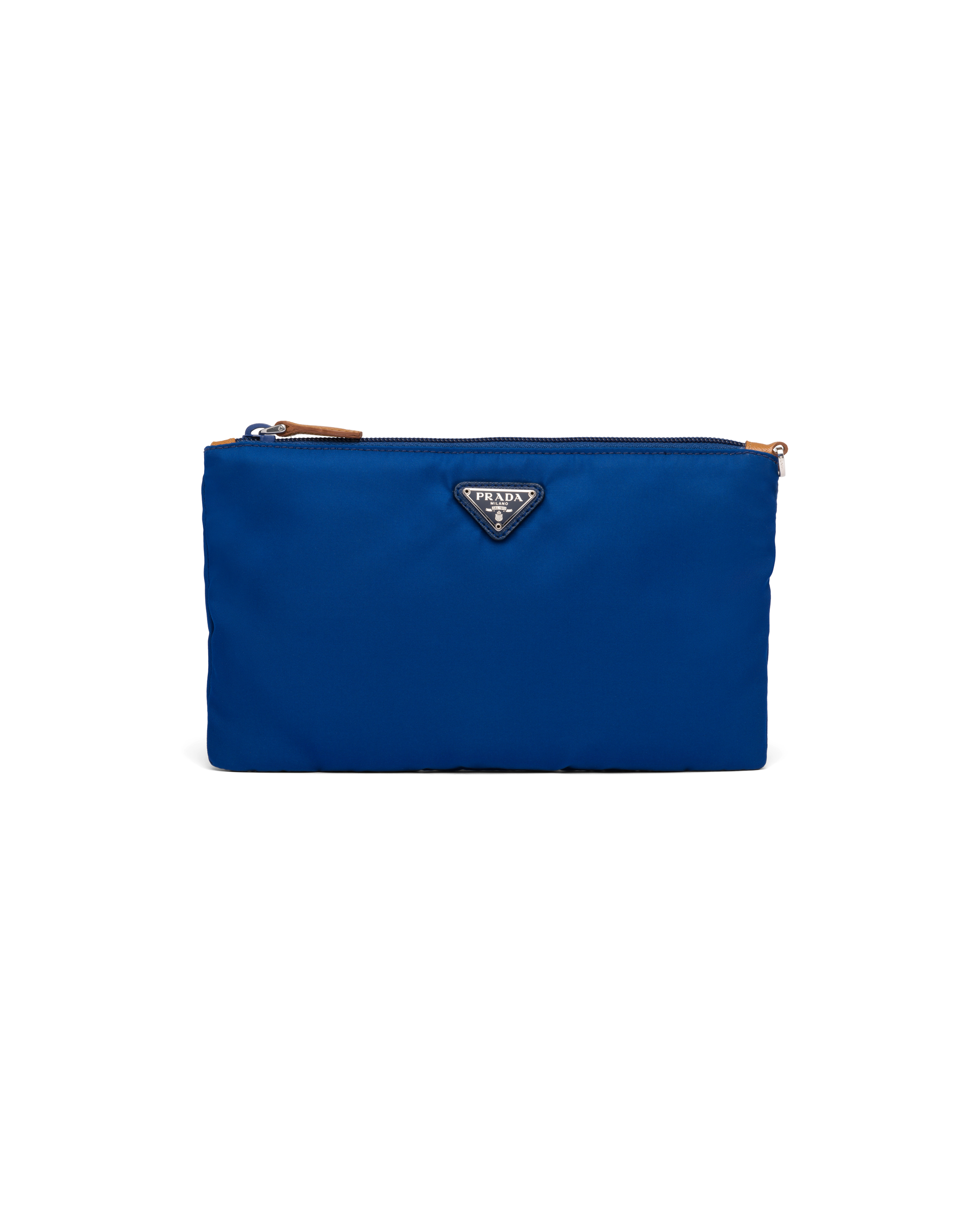 prada logo clutch