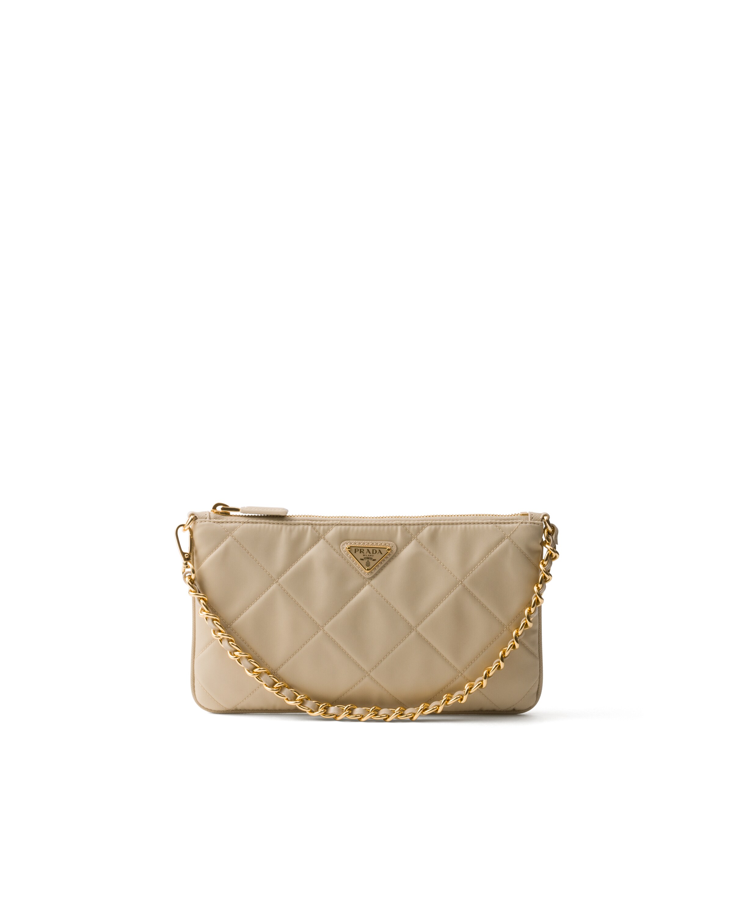 Pouch Prada Re-edition 1995 Chaîne In Re-nylon, Donna, Deserto