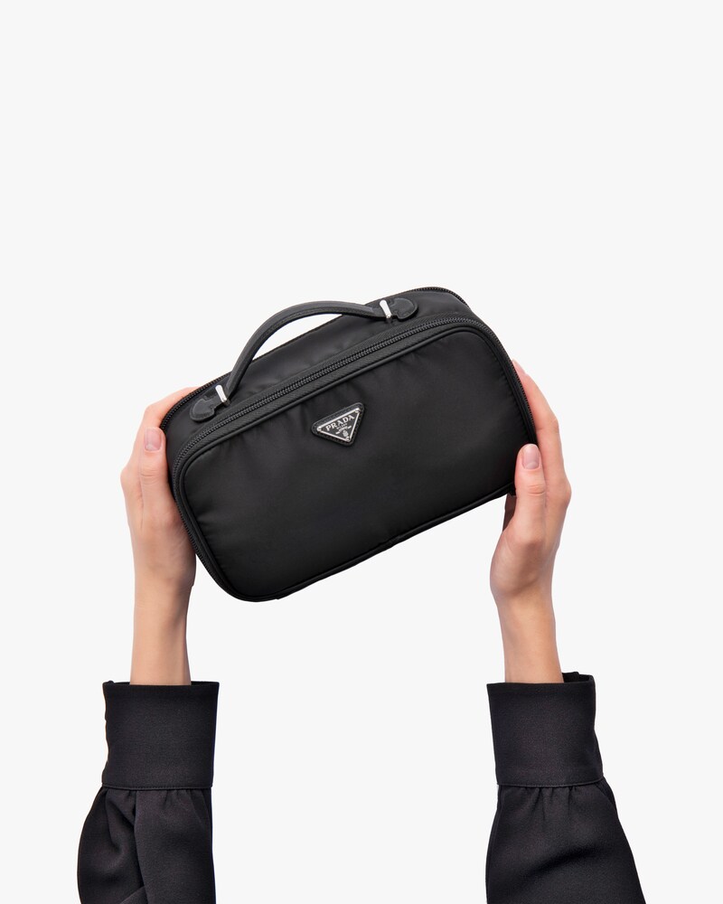 prada leather cosmetic pouch