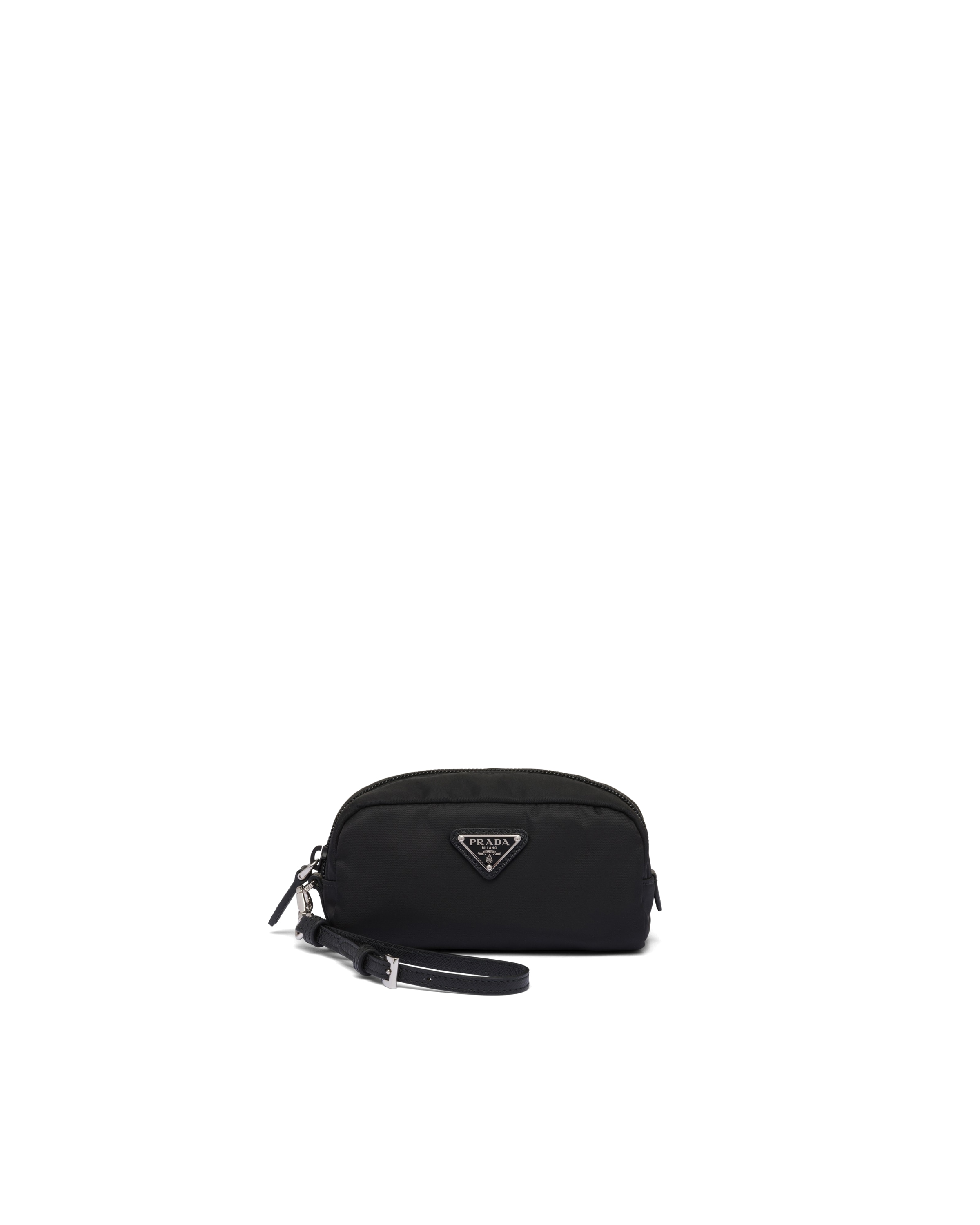 Prada Re-nylon Pouch In Black