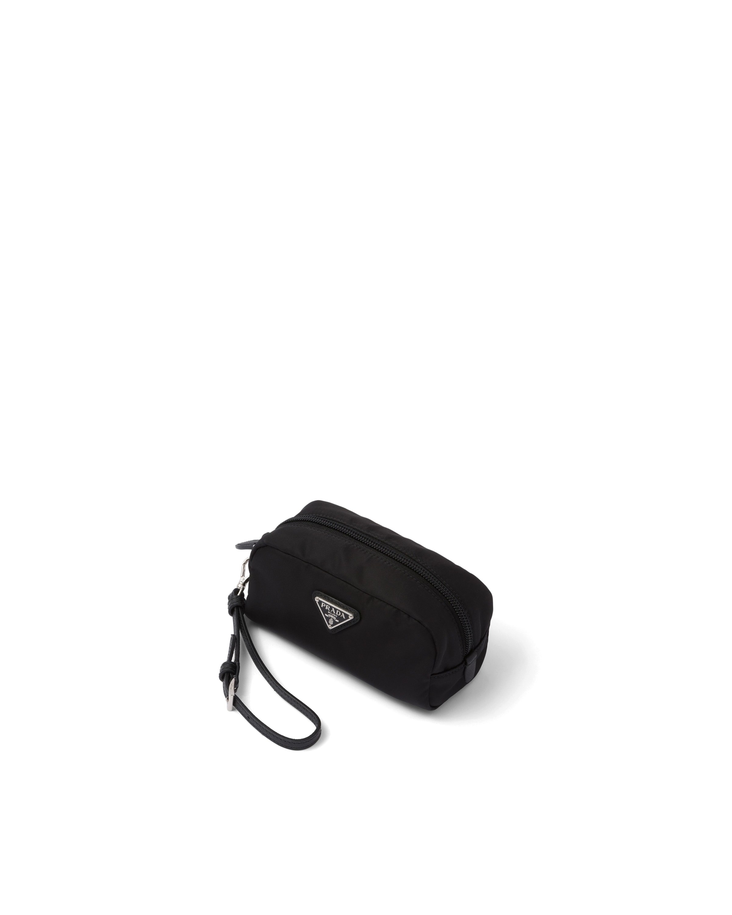 Prada Re-nylon Pouch In Black