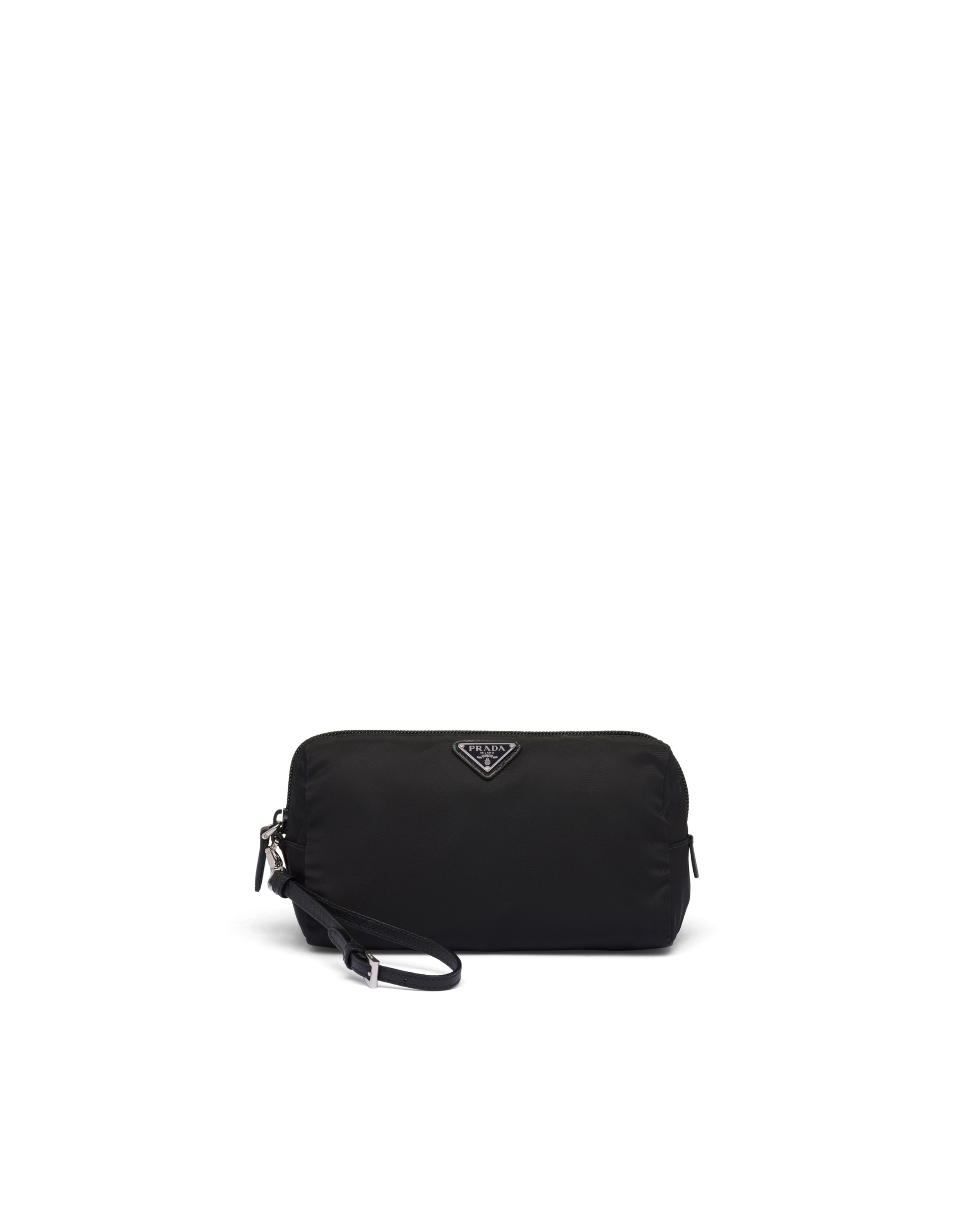 Prada Re-nylon Pouch In Black