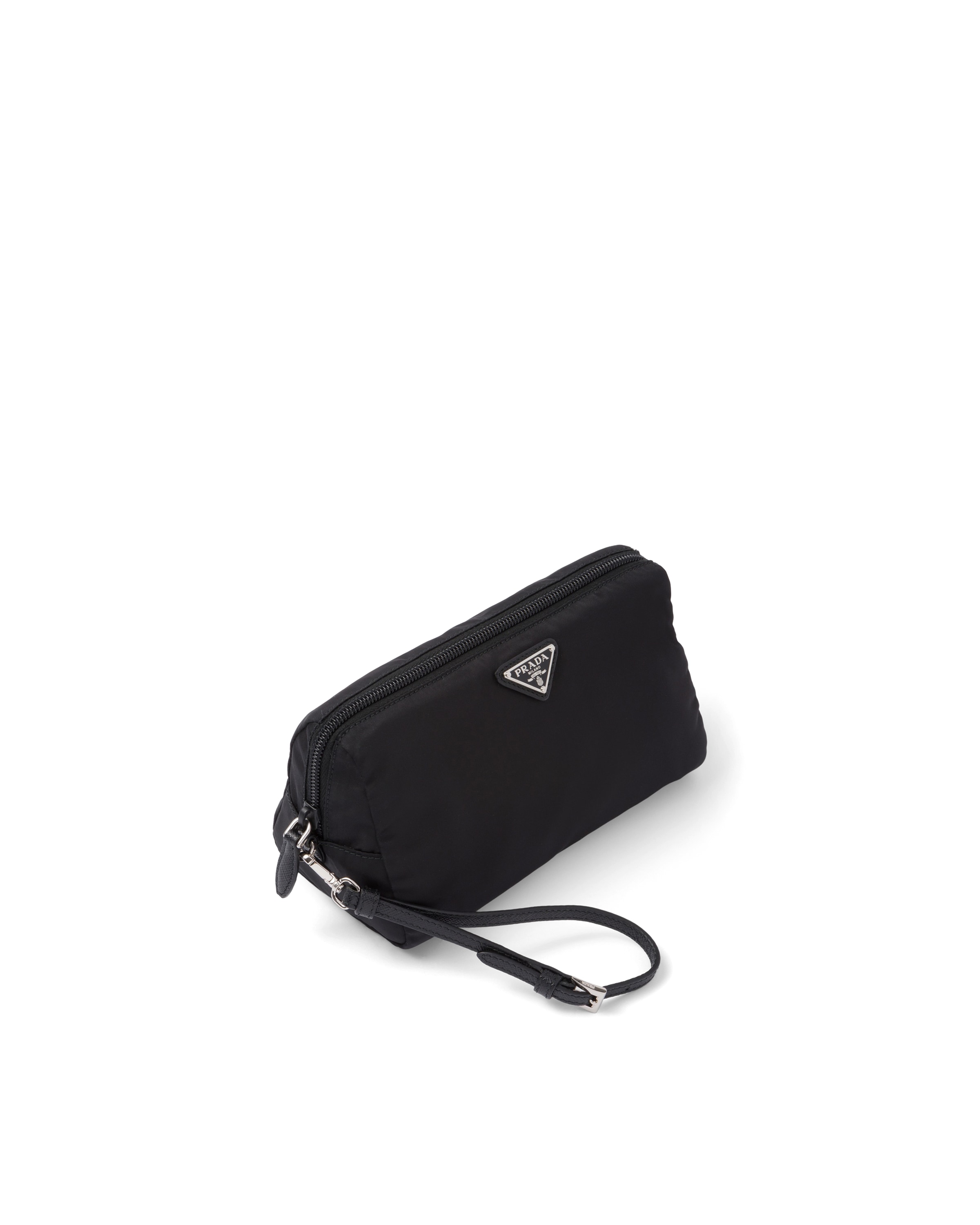 Prada Re-nylon Pouch In Black