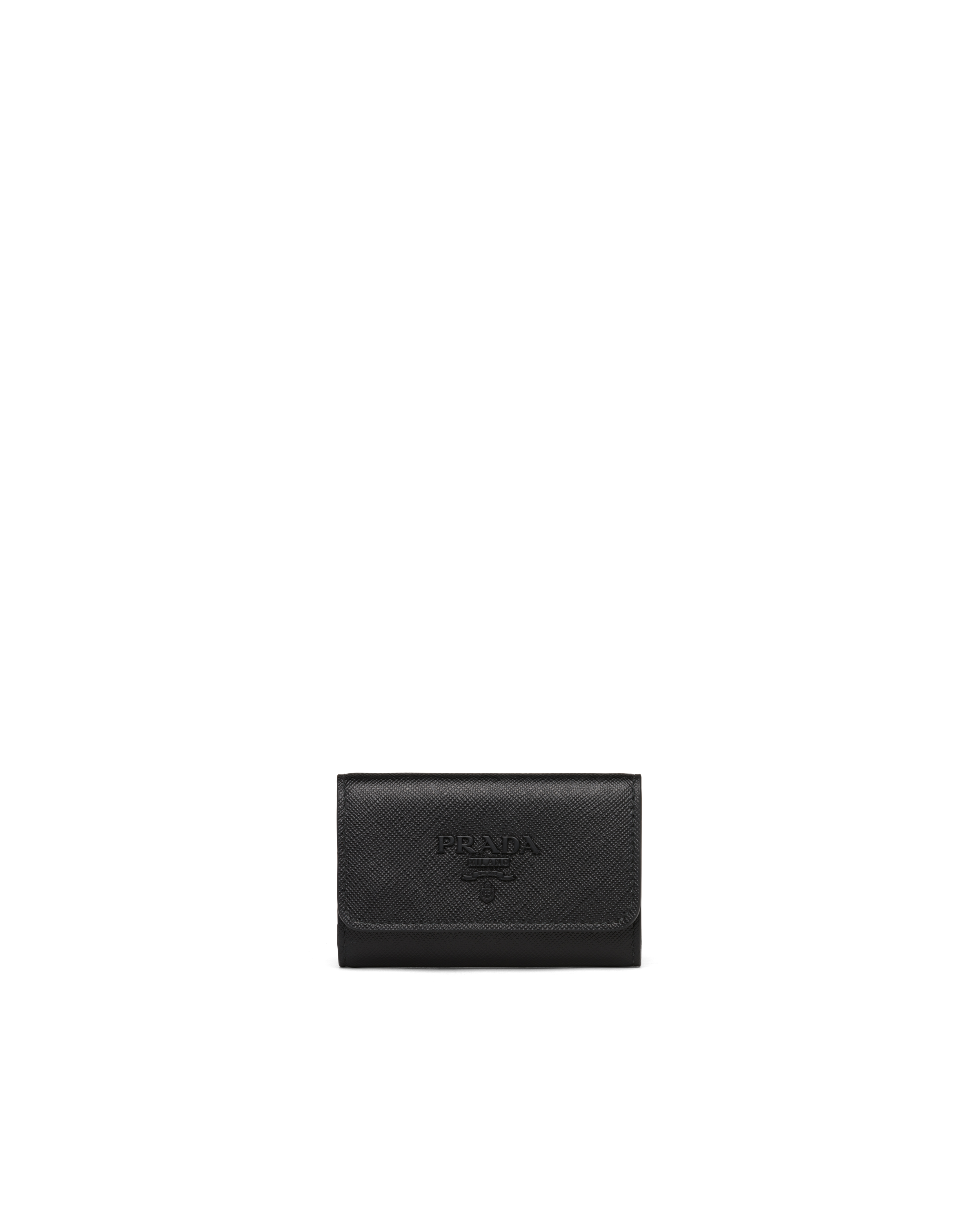 Prada Women Saffiano Leather Key Ring main image 1