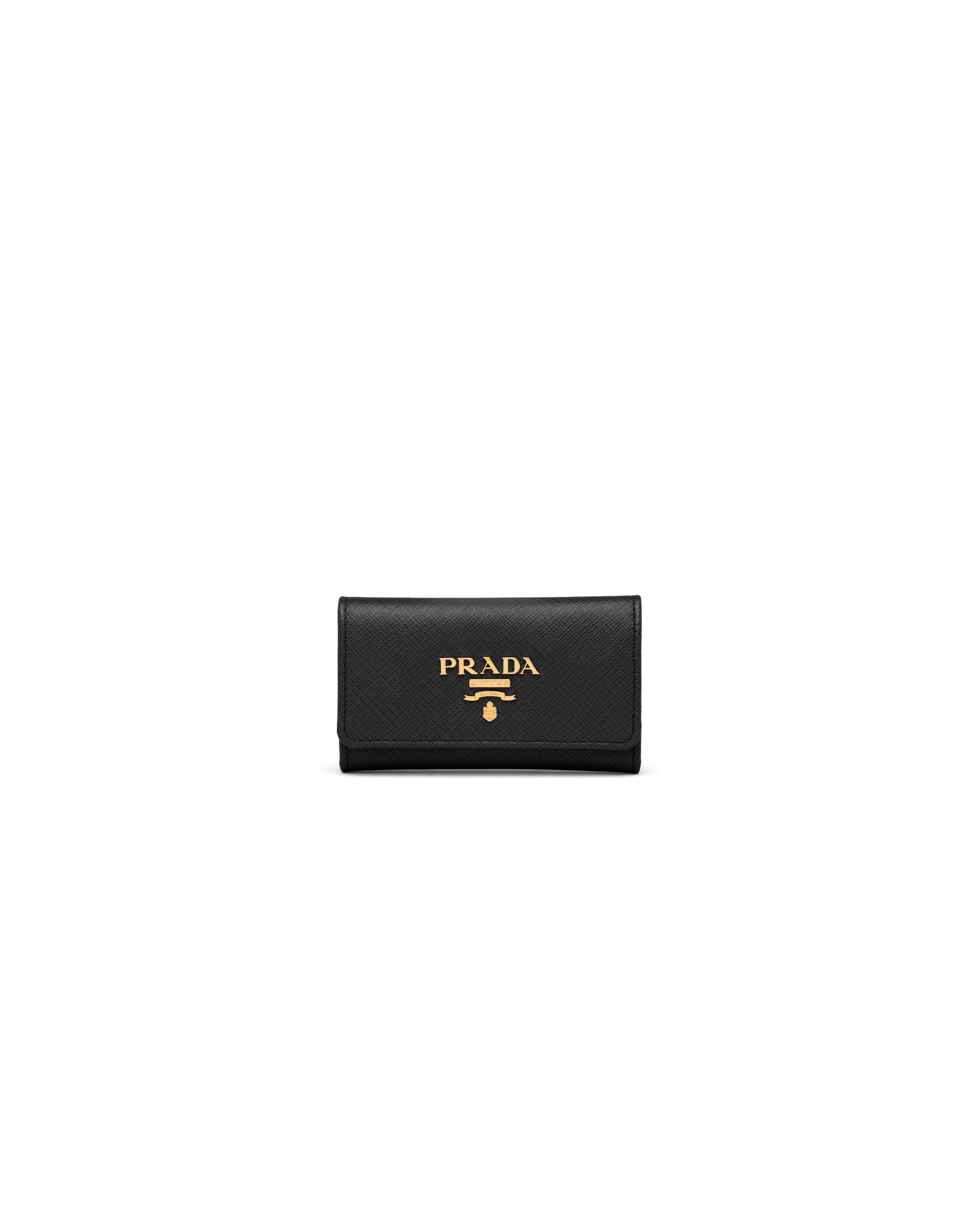 prada leather key holder