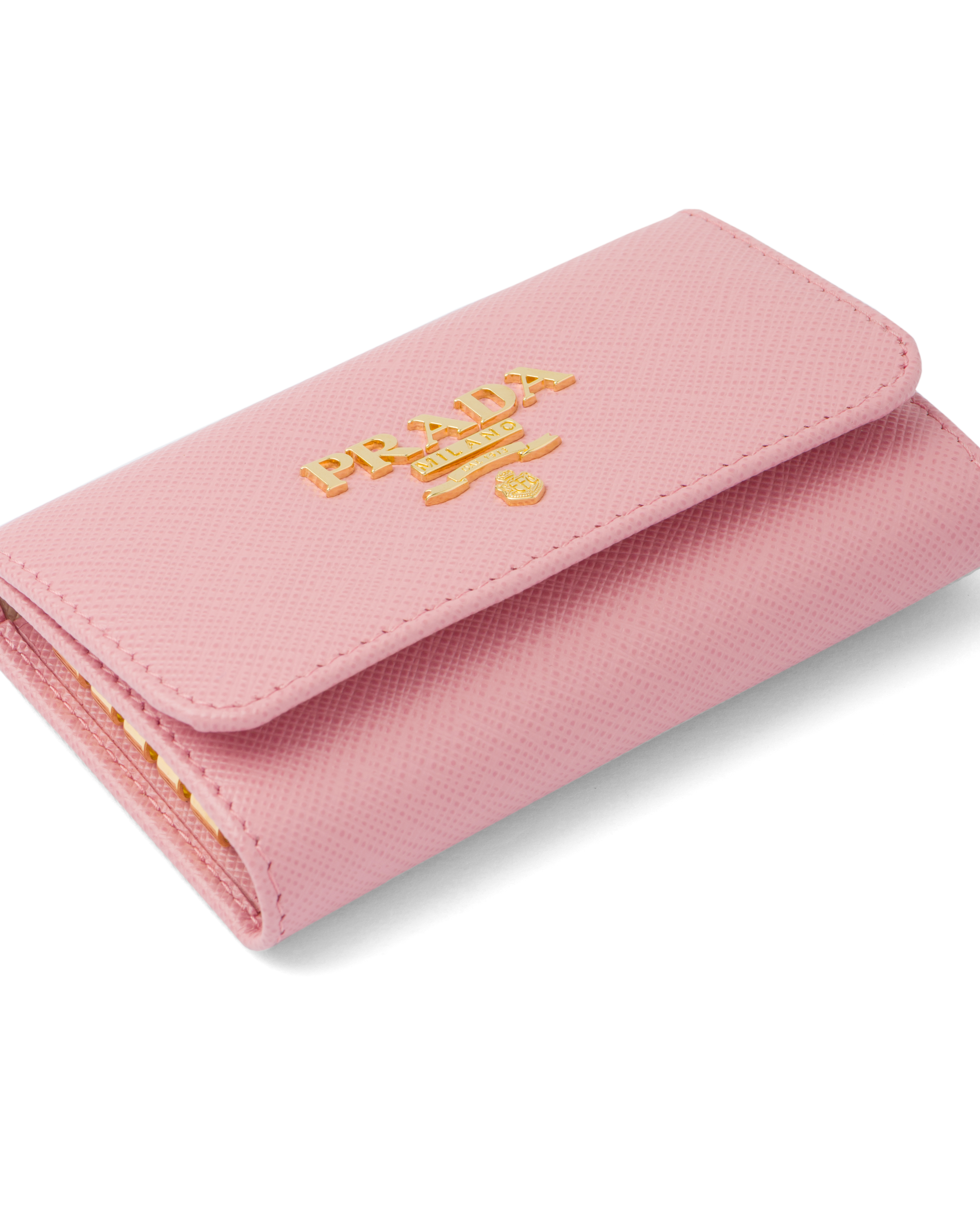 prada saffiano key pouch