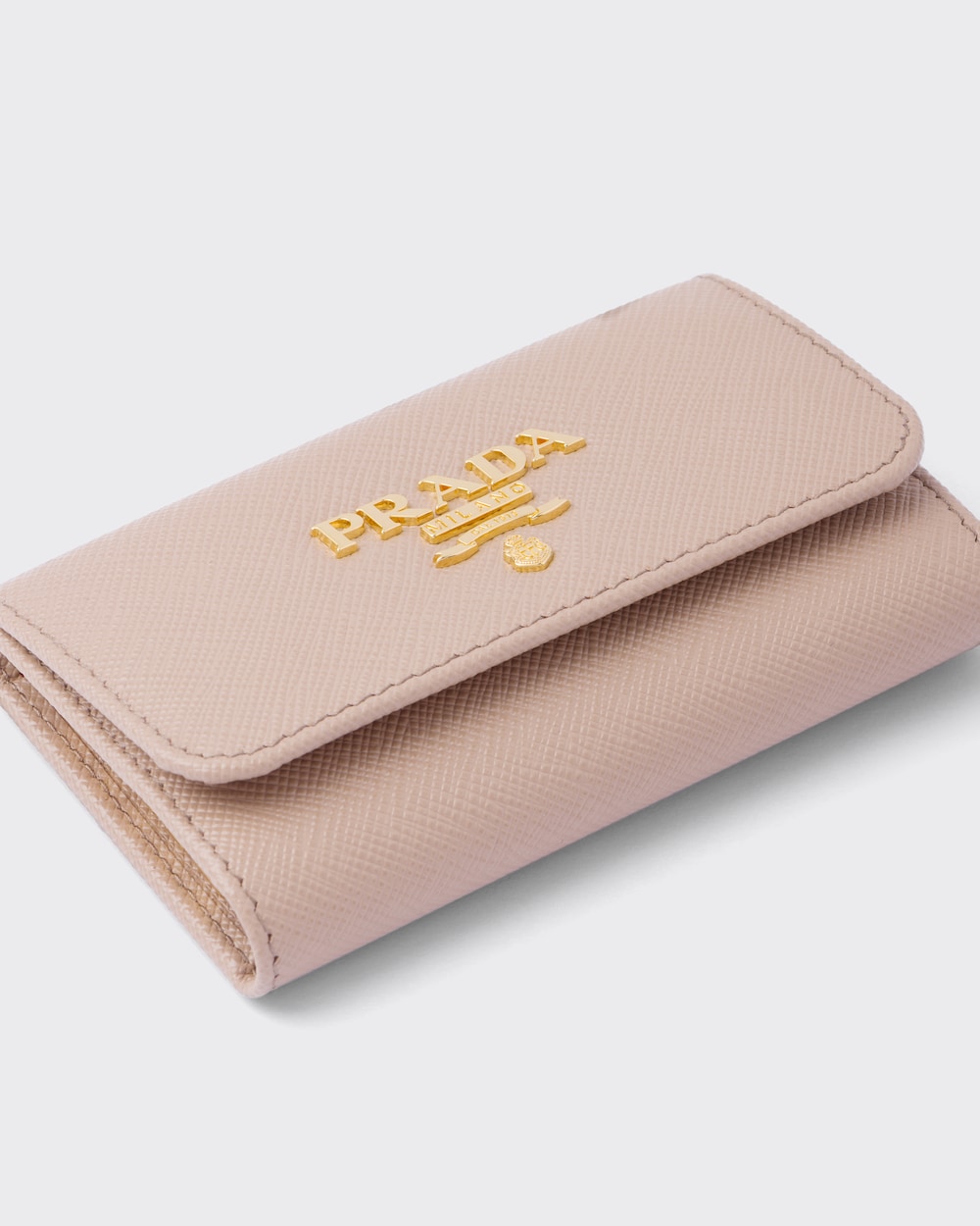 ピンクベージュ/レッド サフィアーノマルチカラー キーケース | Prada ピンクベージュ/レッド サフィアーノマルチカラー キーケース | Prada