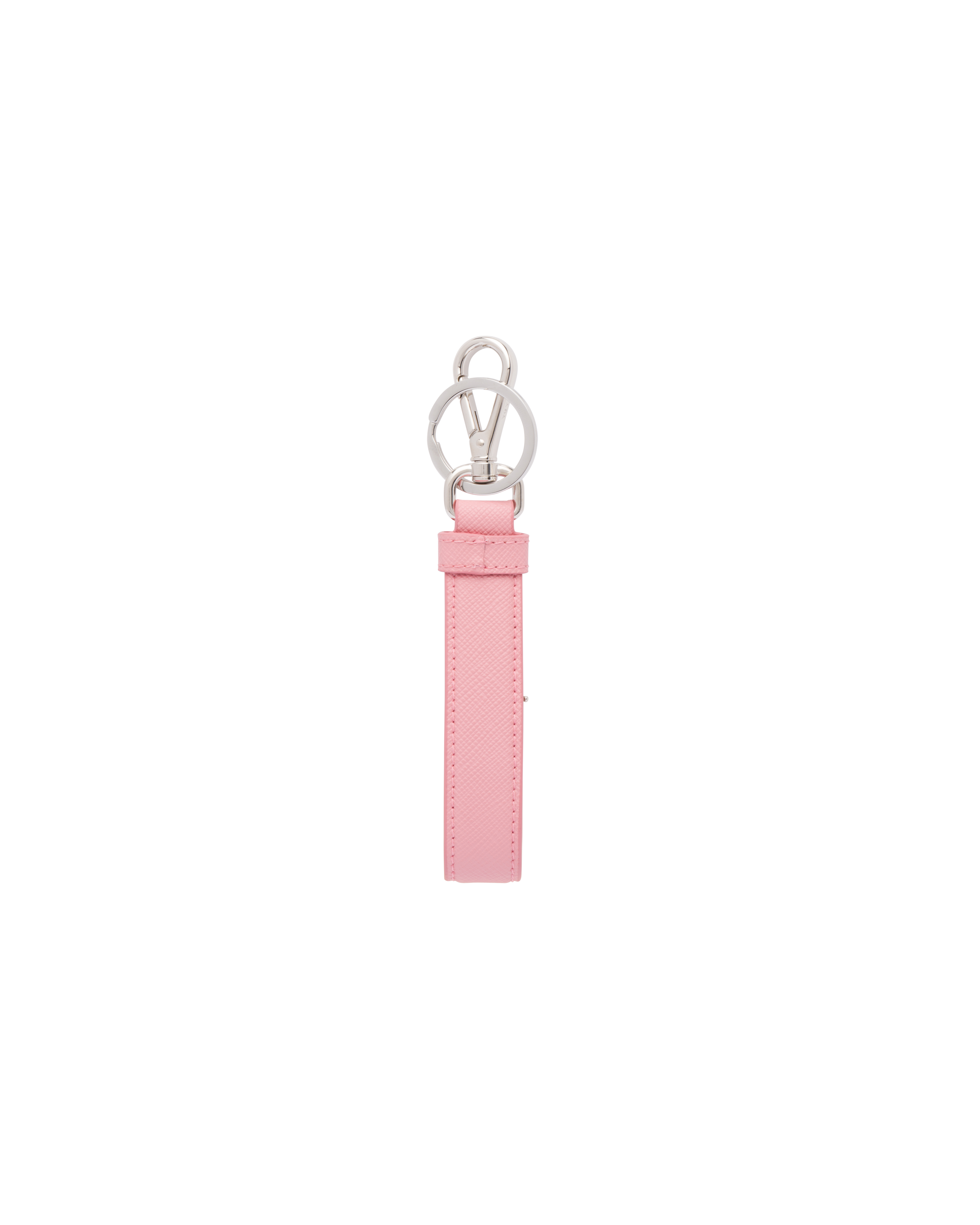 Pink leather keychain sale