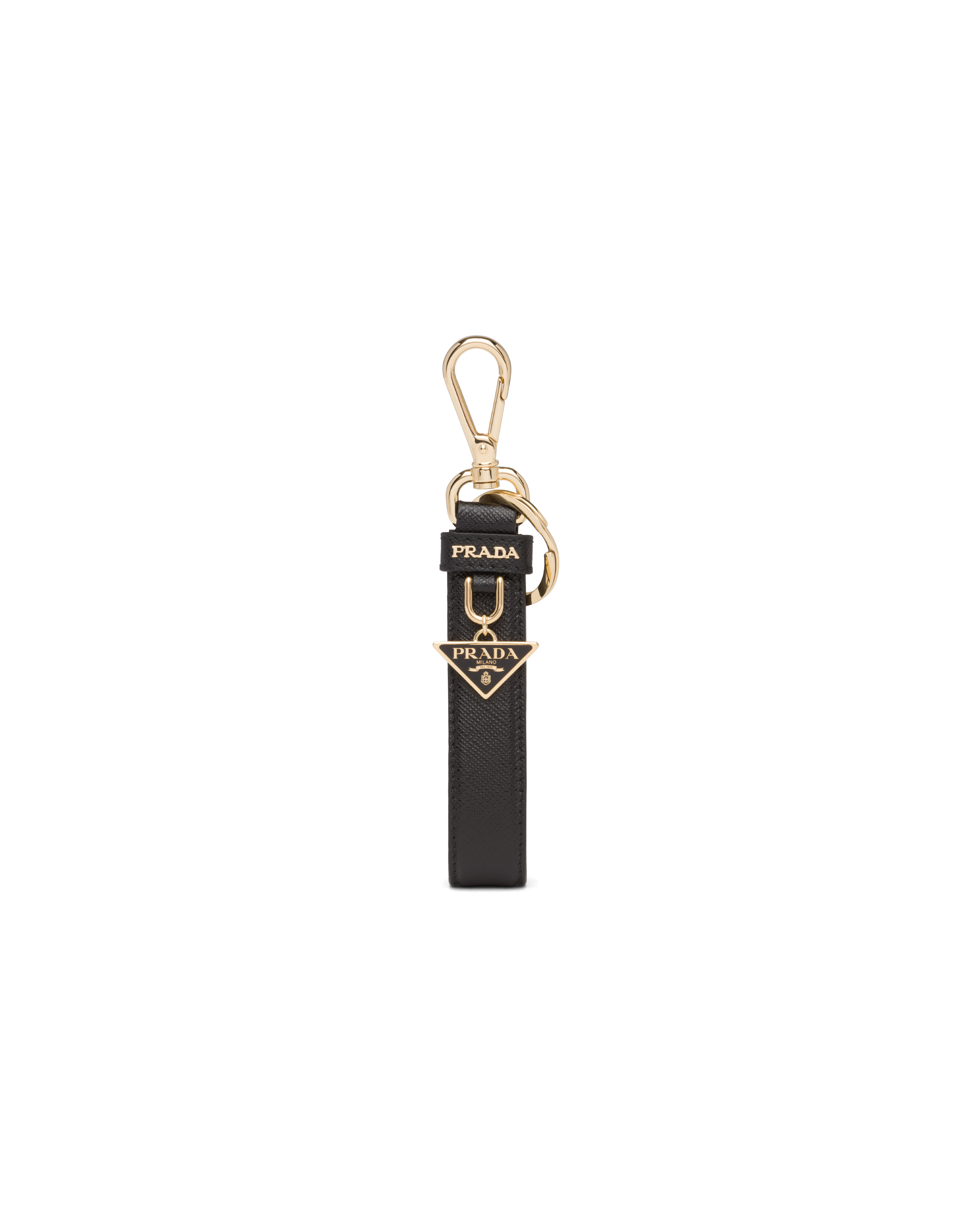 prada triangle keychain