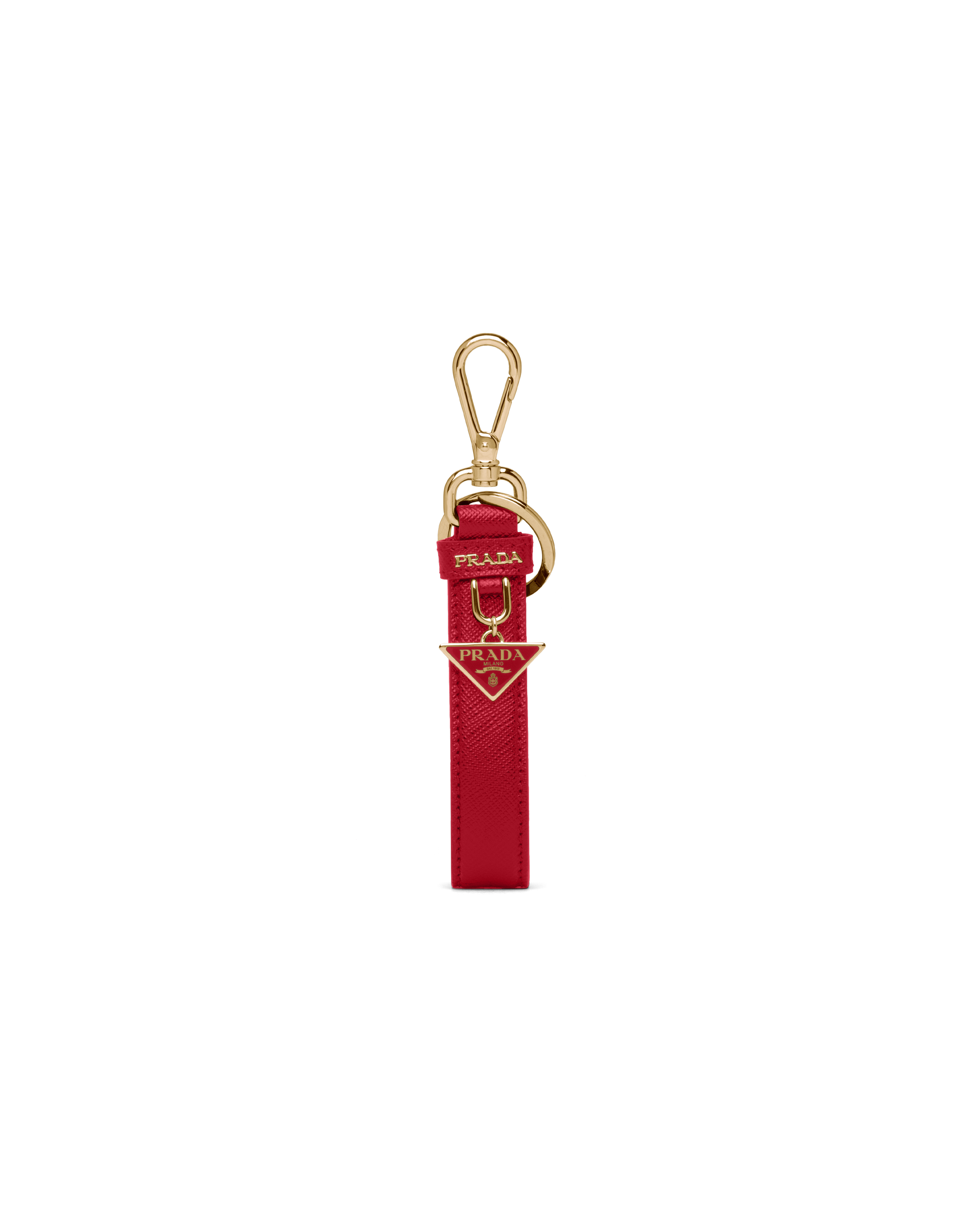 prada saffiano keychain