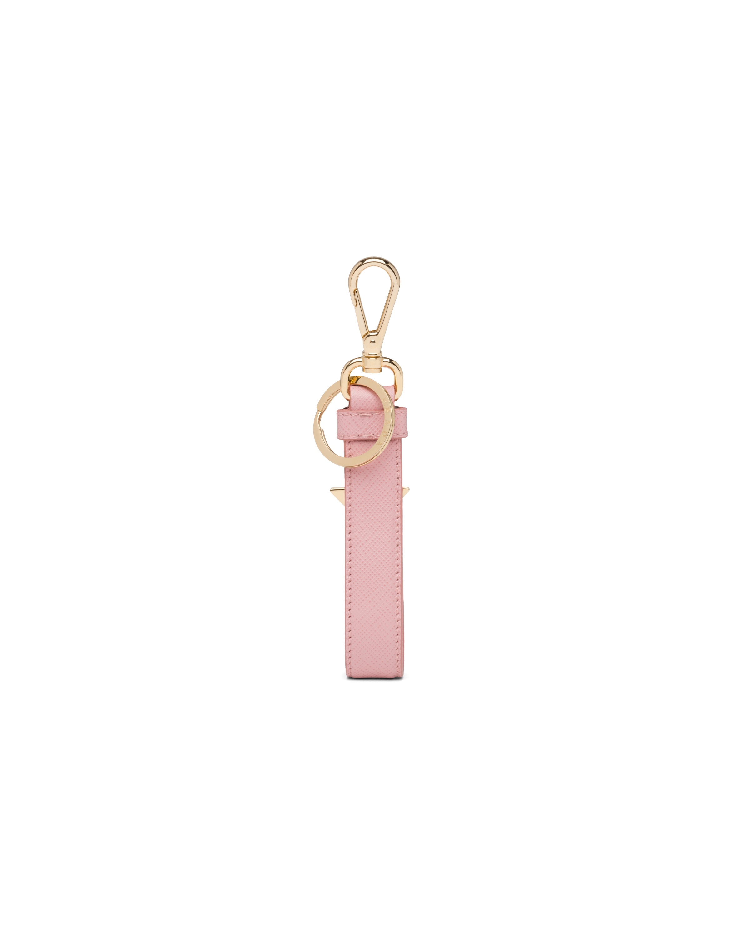 Saffiano leather keychain clearance