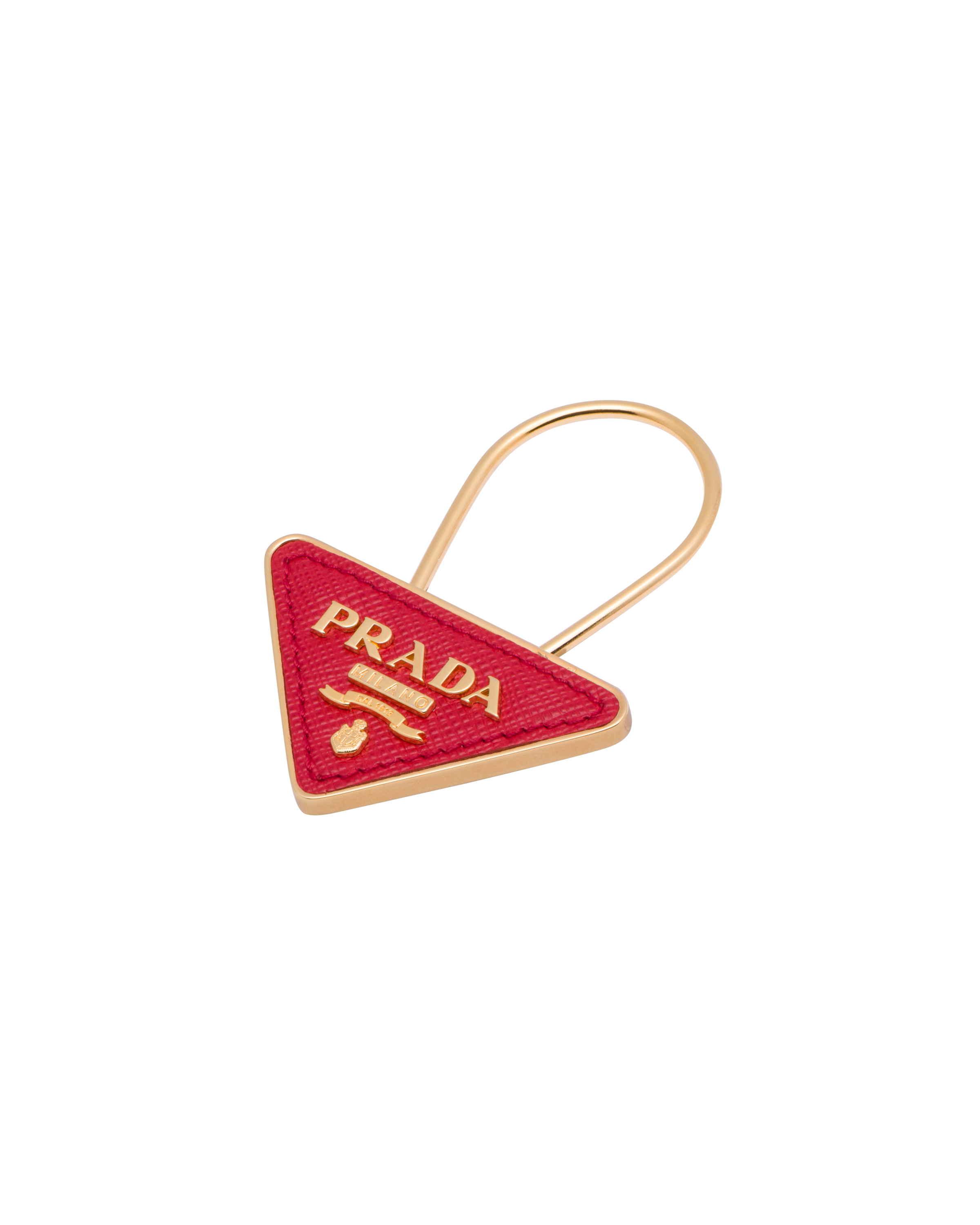 prada triangle keychain