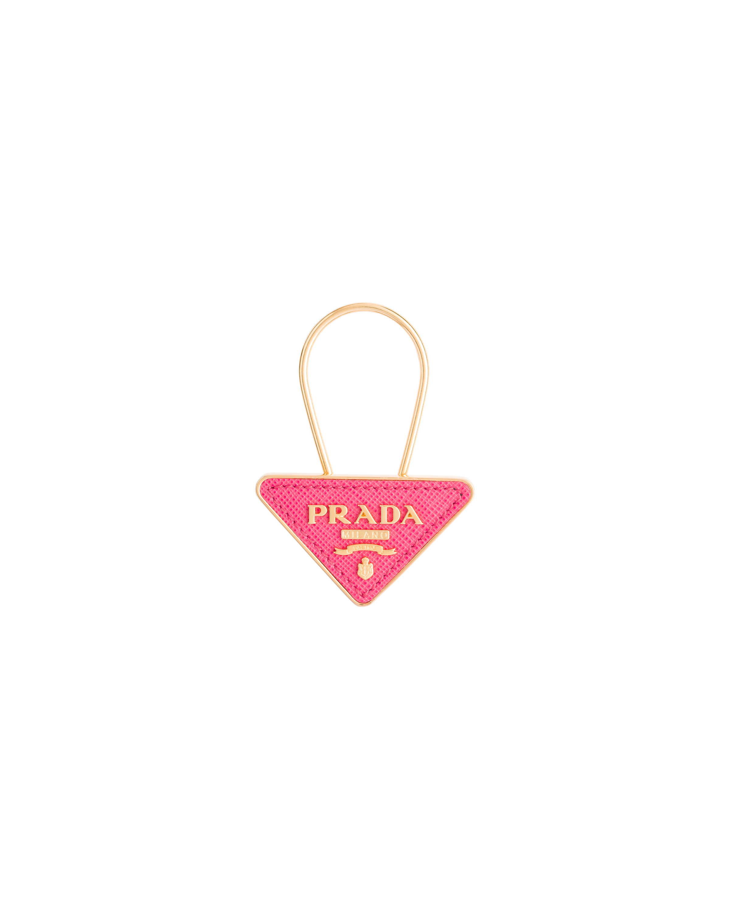 Saffiano Leather And Metal Keychain Prada Seeking for free prada logo png png images? saffiano leather and metal keychain