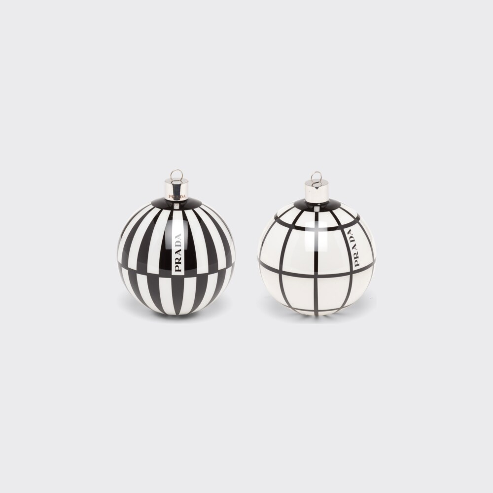 Prada Conjunto de enfeites de Natal em vidro 1