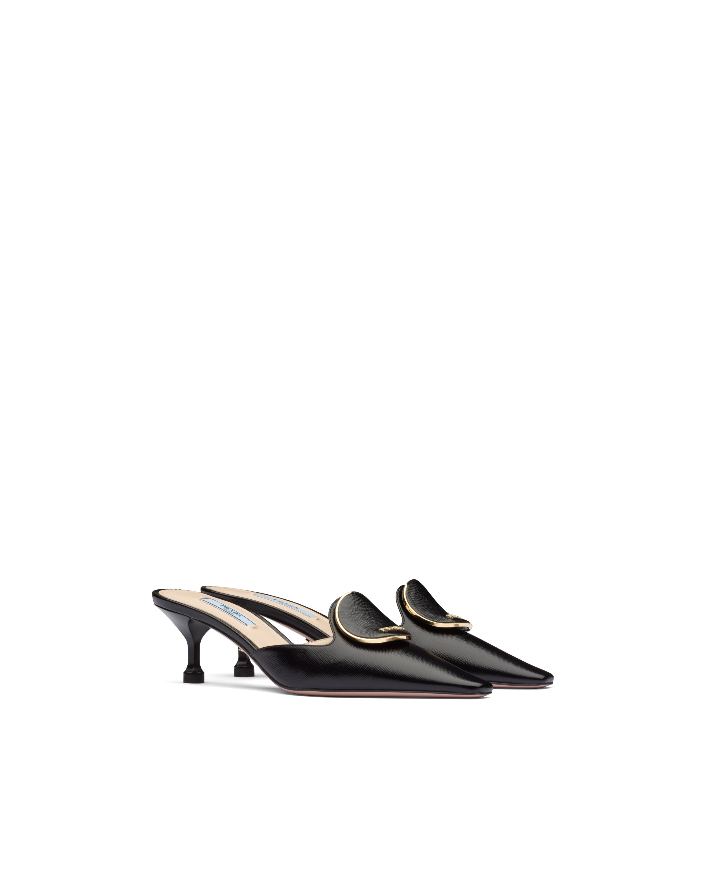 prada leather mules