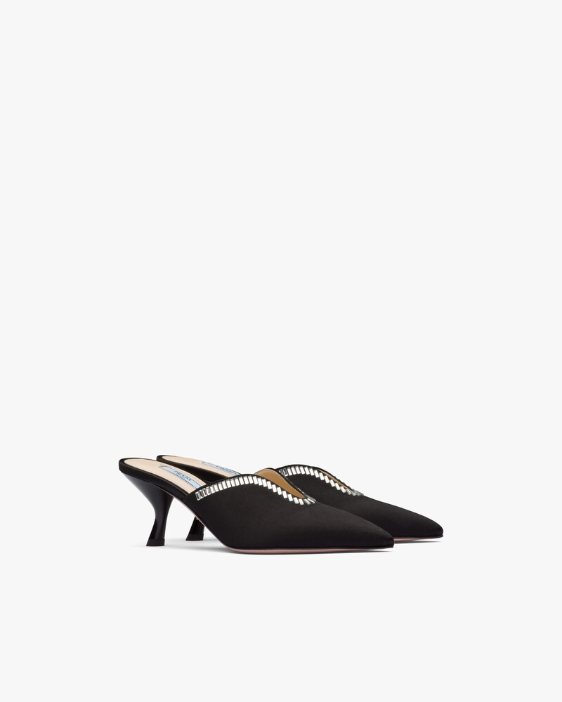 prada mules with bow