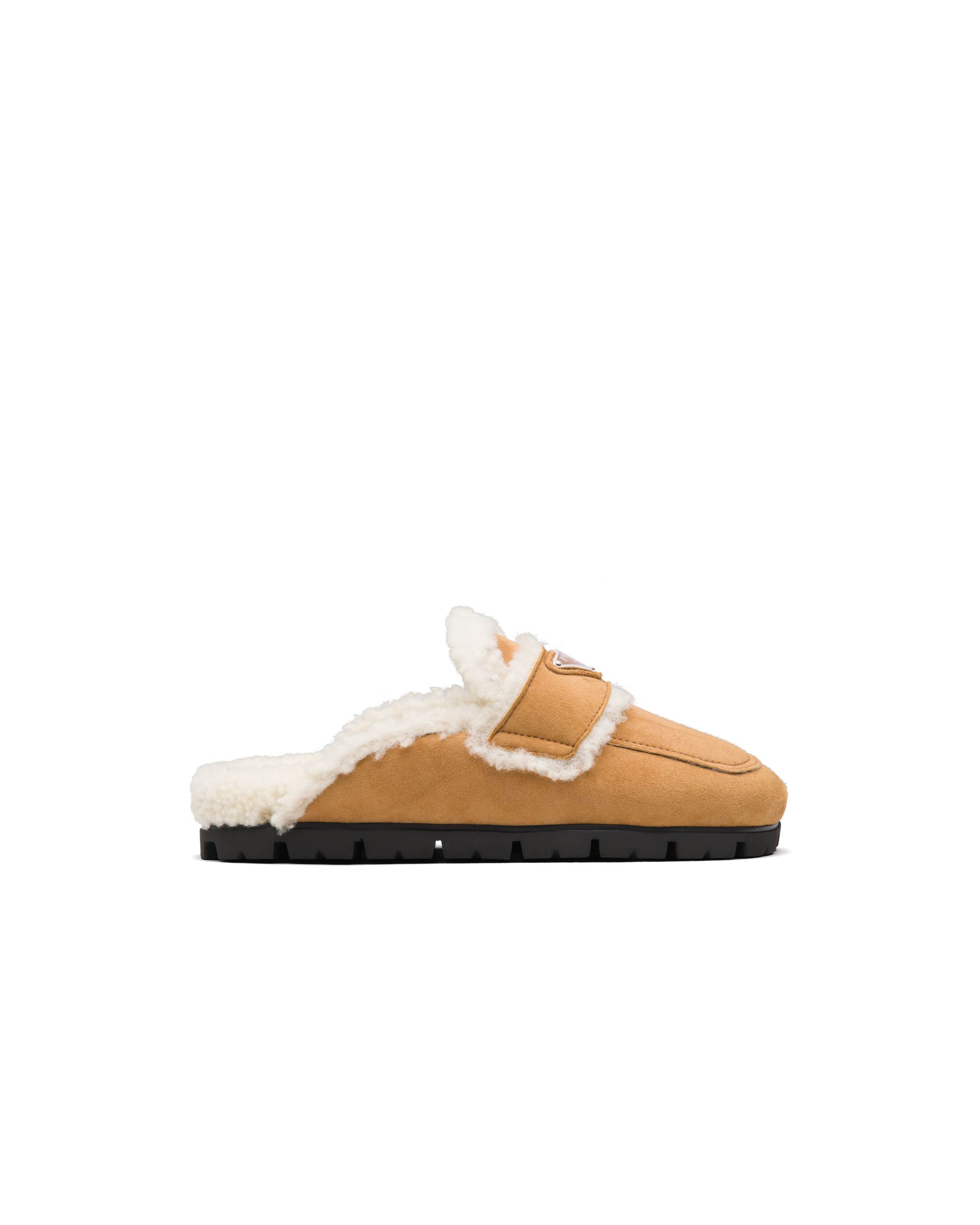 Prada shearling slippers clearance