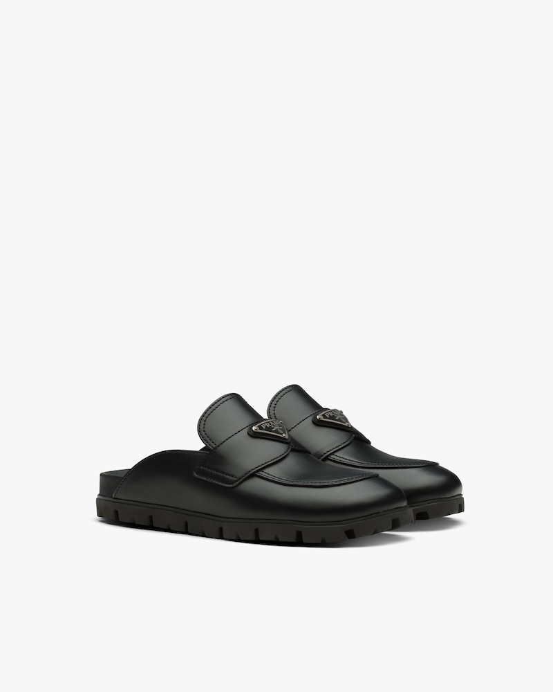 prada leather mules