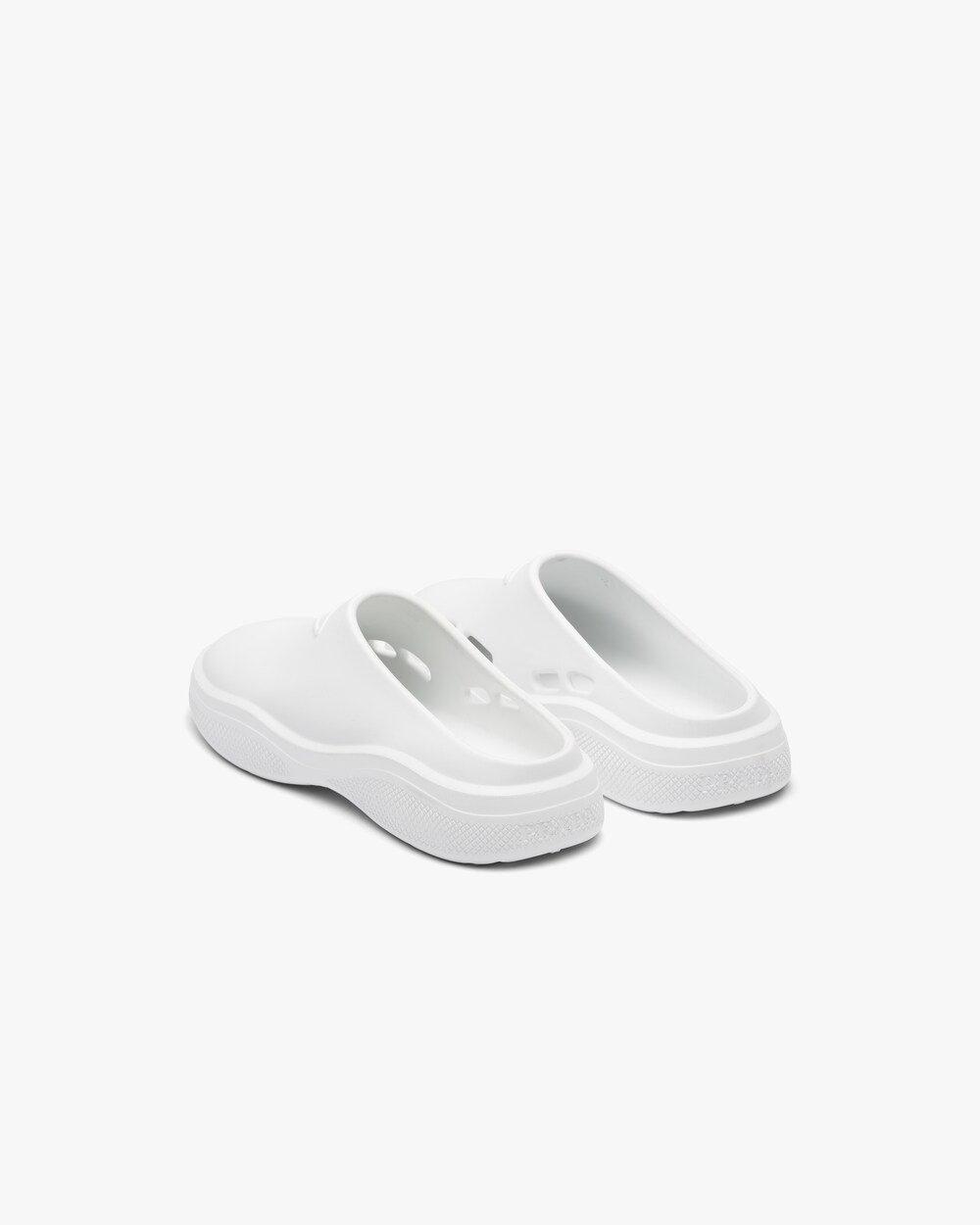white prada mules