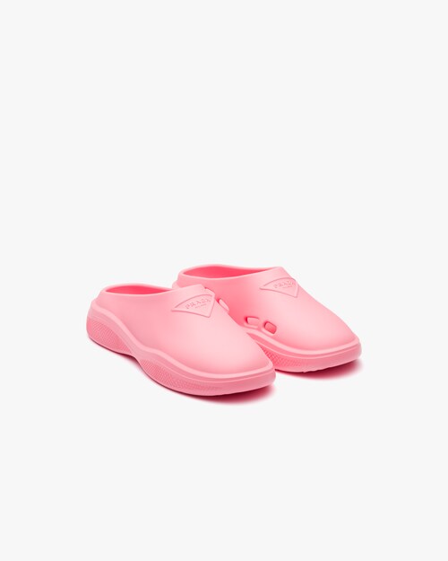 prada pink mules