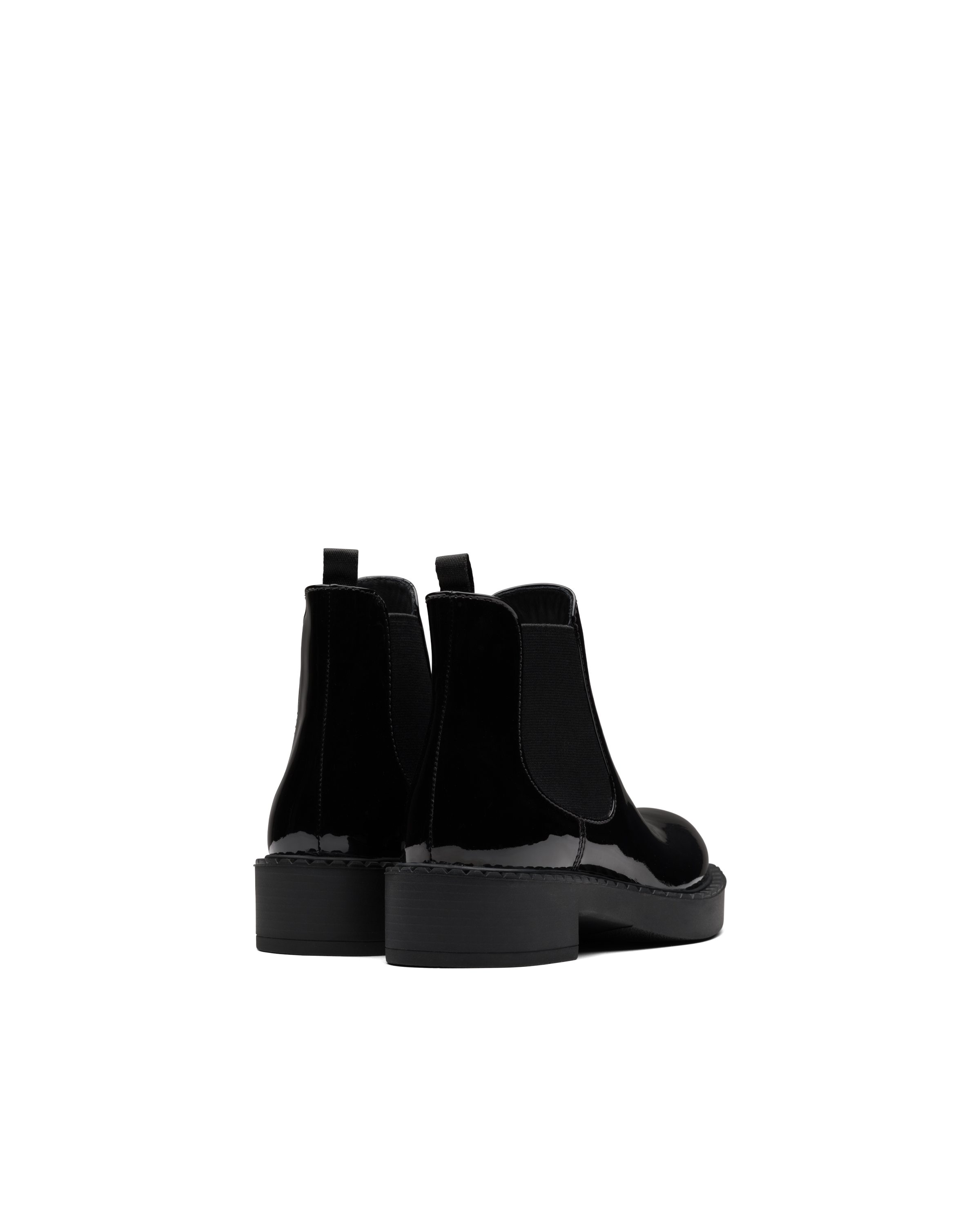 Black Patent leather booties | Prada
