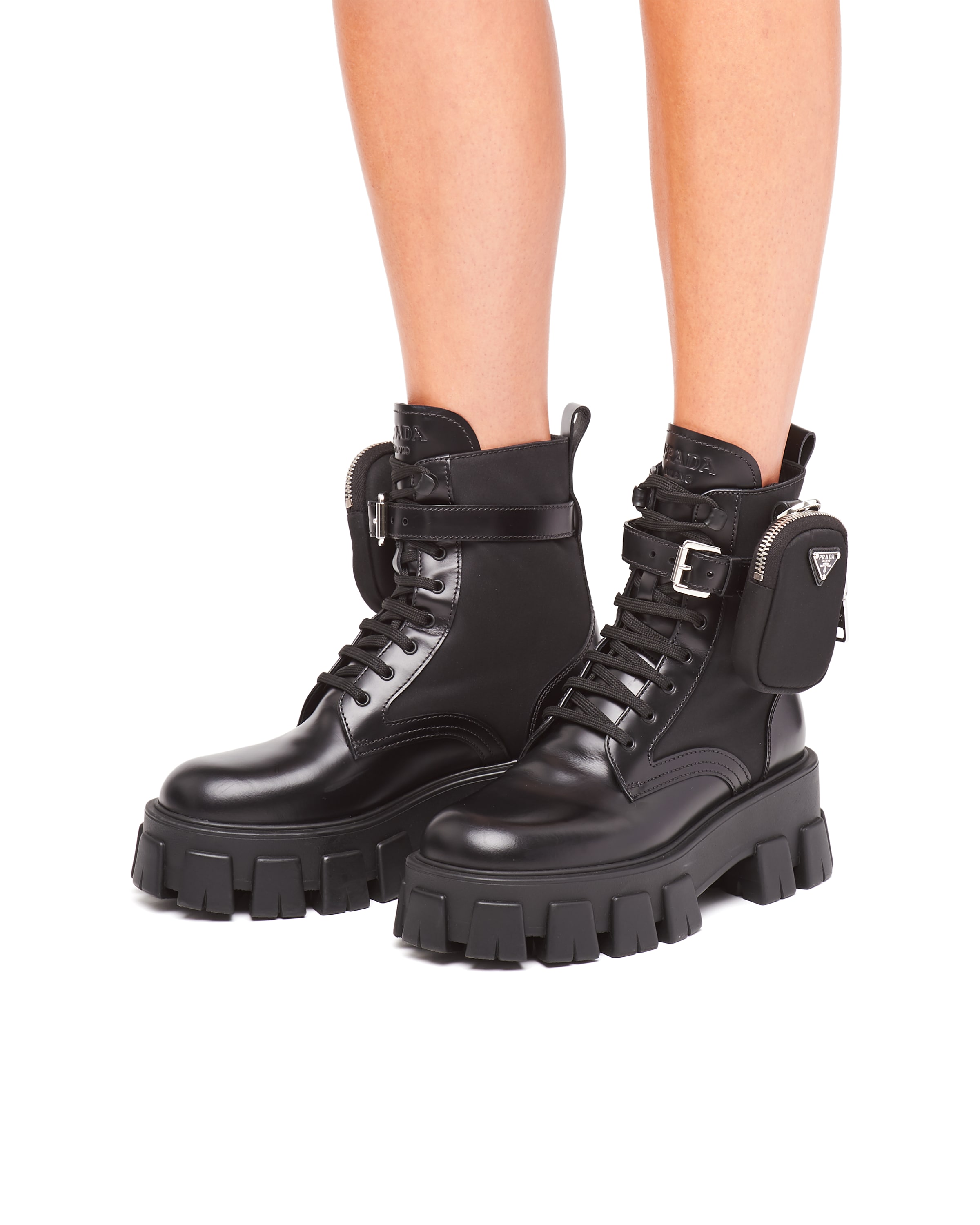 prada ankle boots monolith