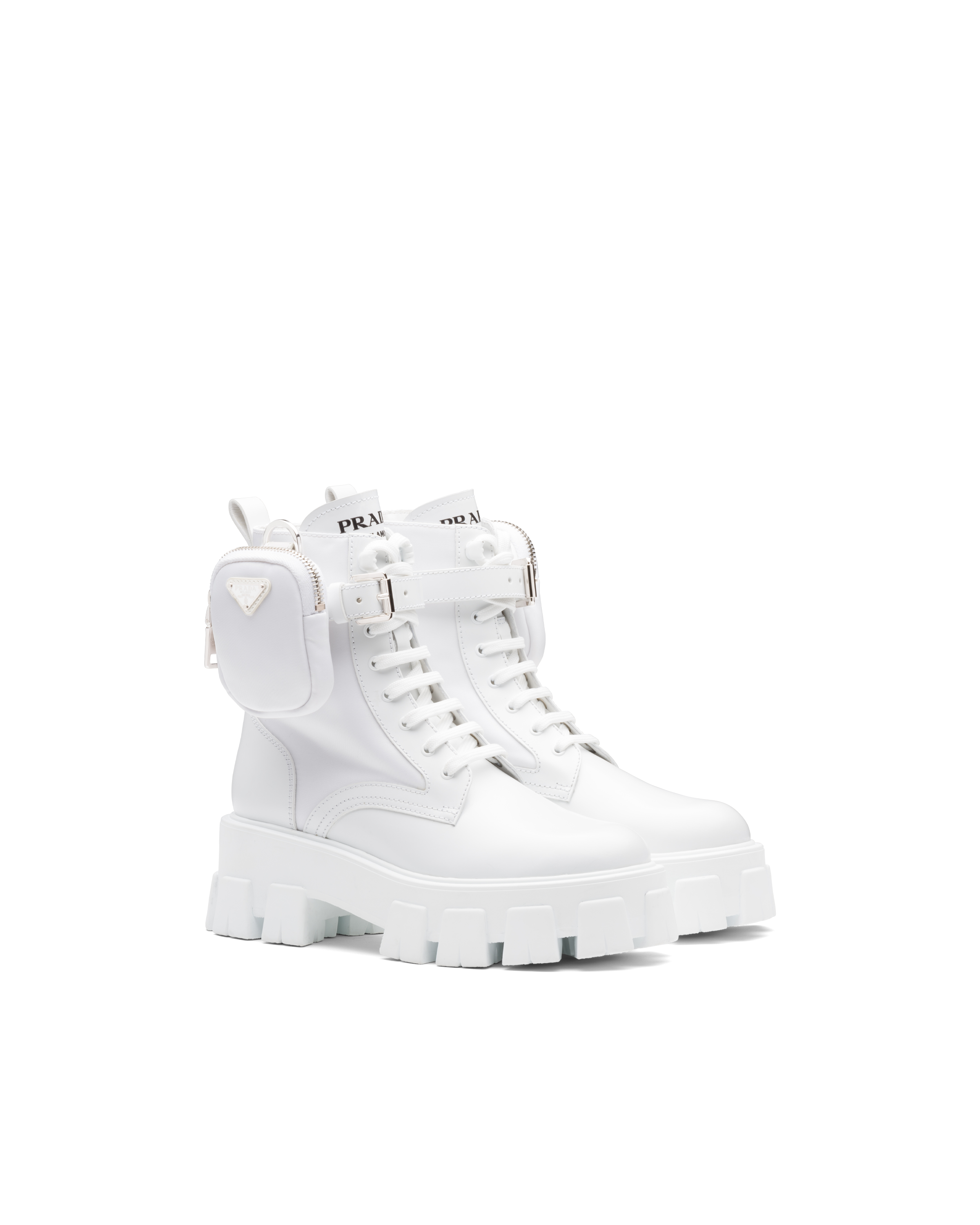 Prada outlet boots white