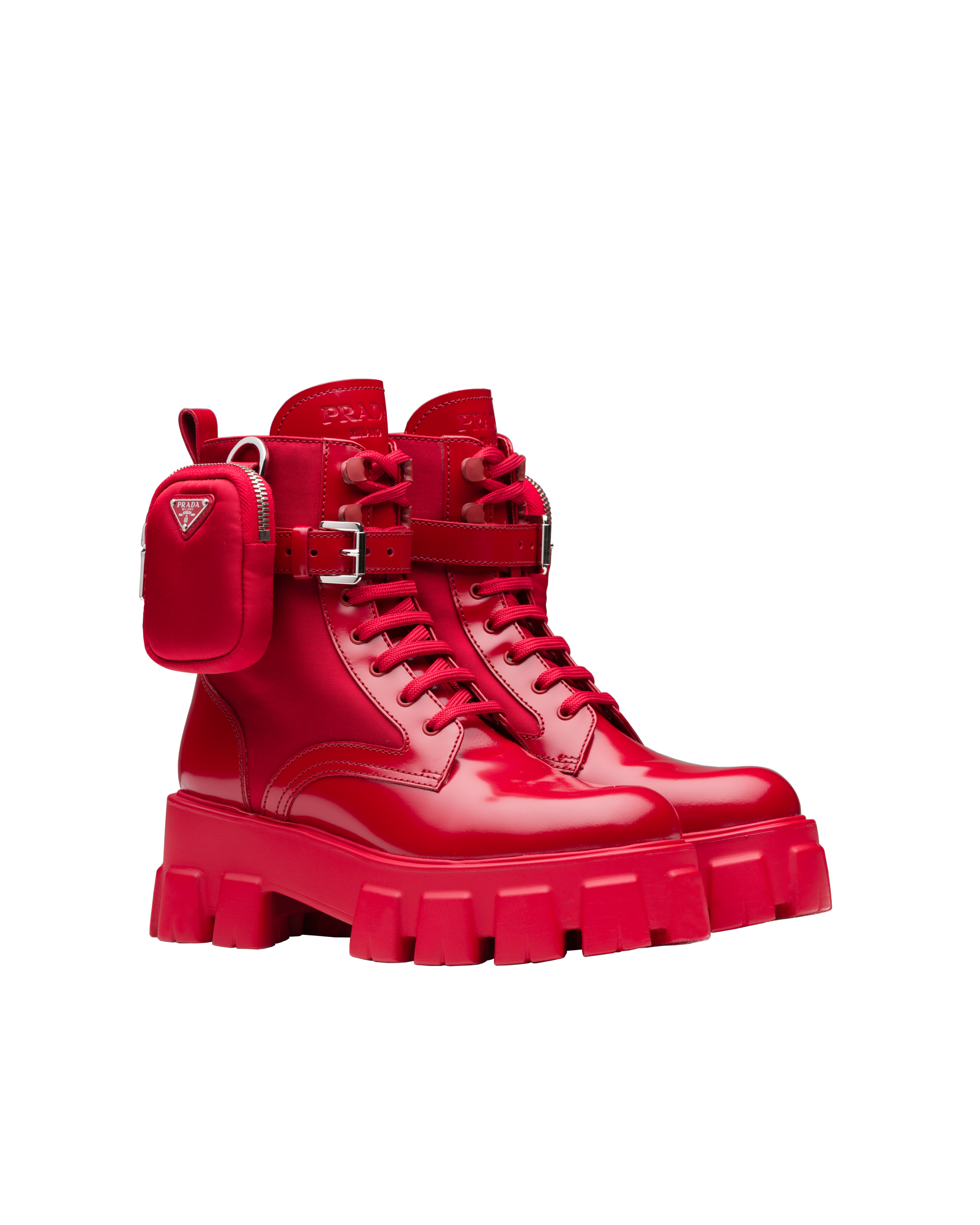 red prada combat boots