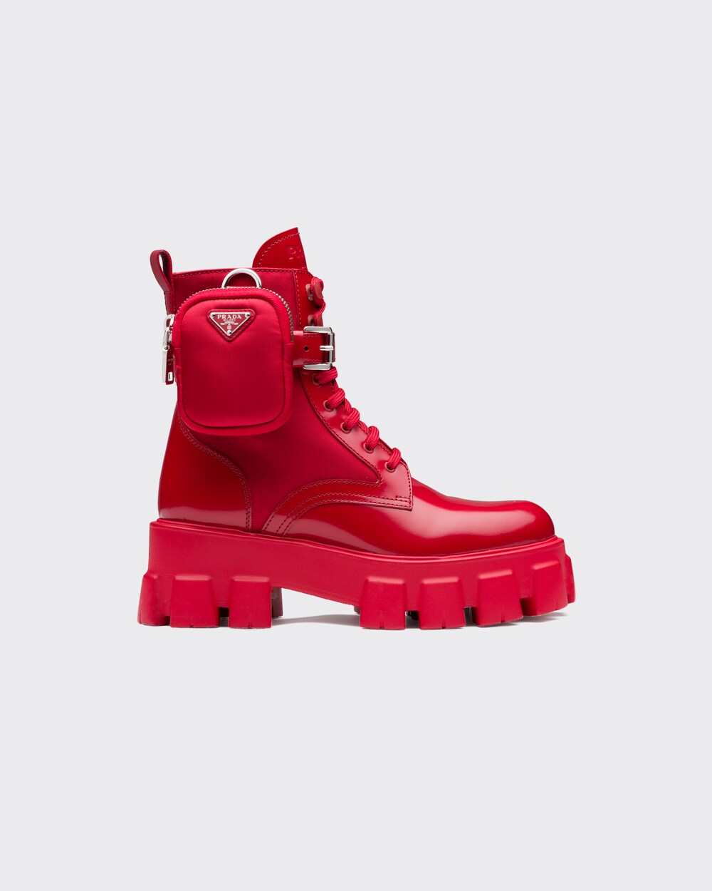 prada boots red