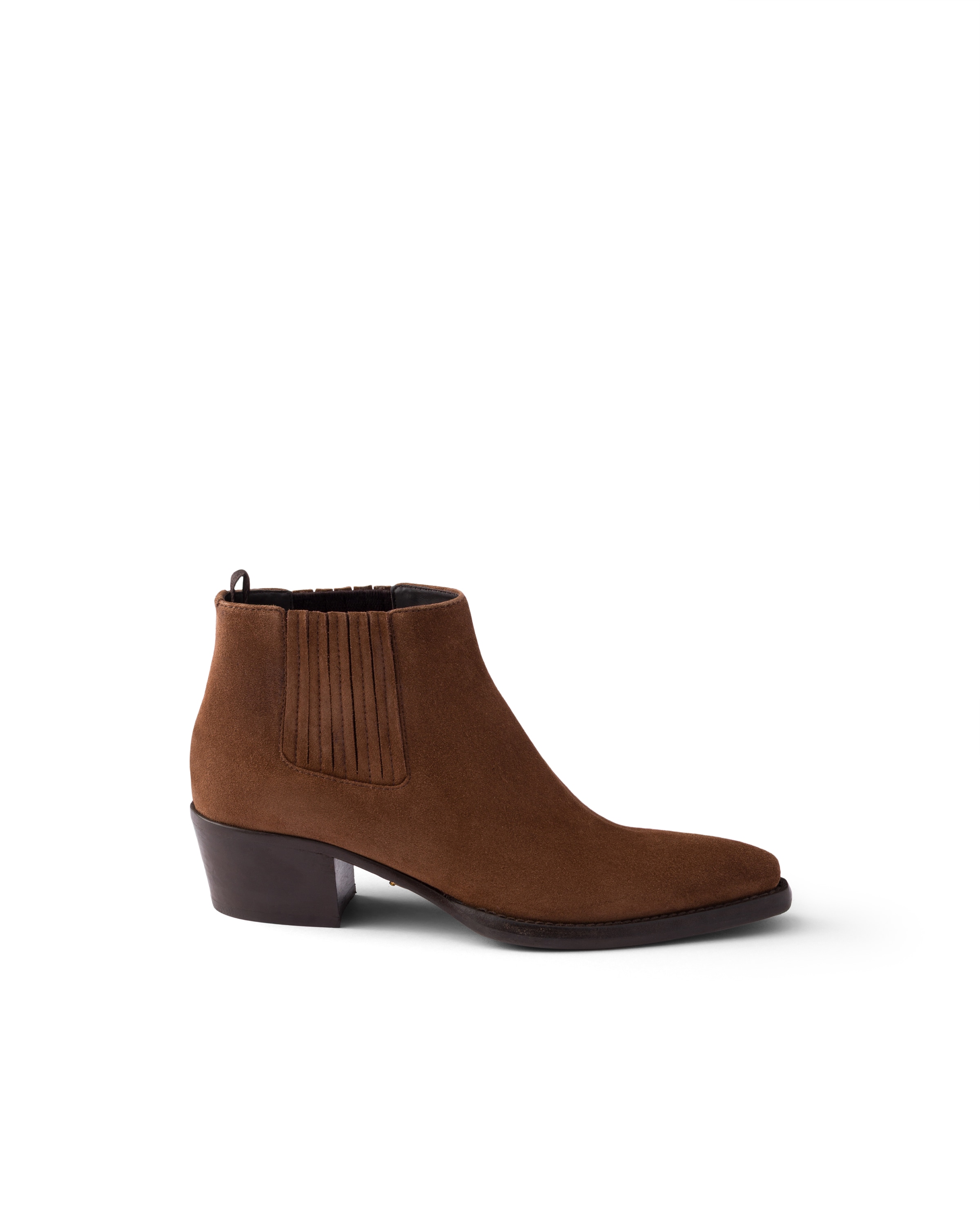 Prada Elastic-gusset Pointed-toe Boots In Animal Print